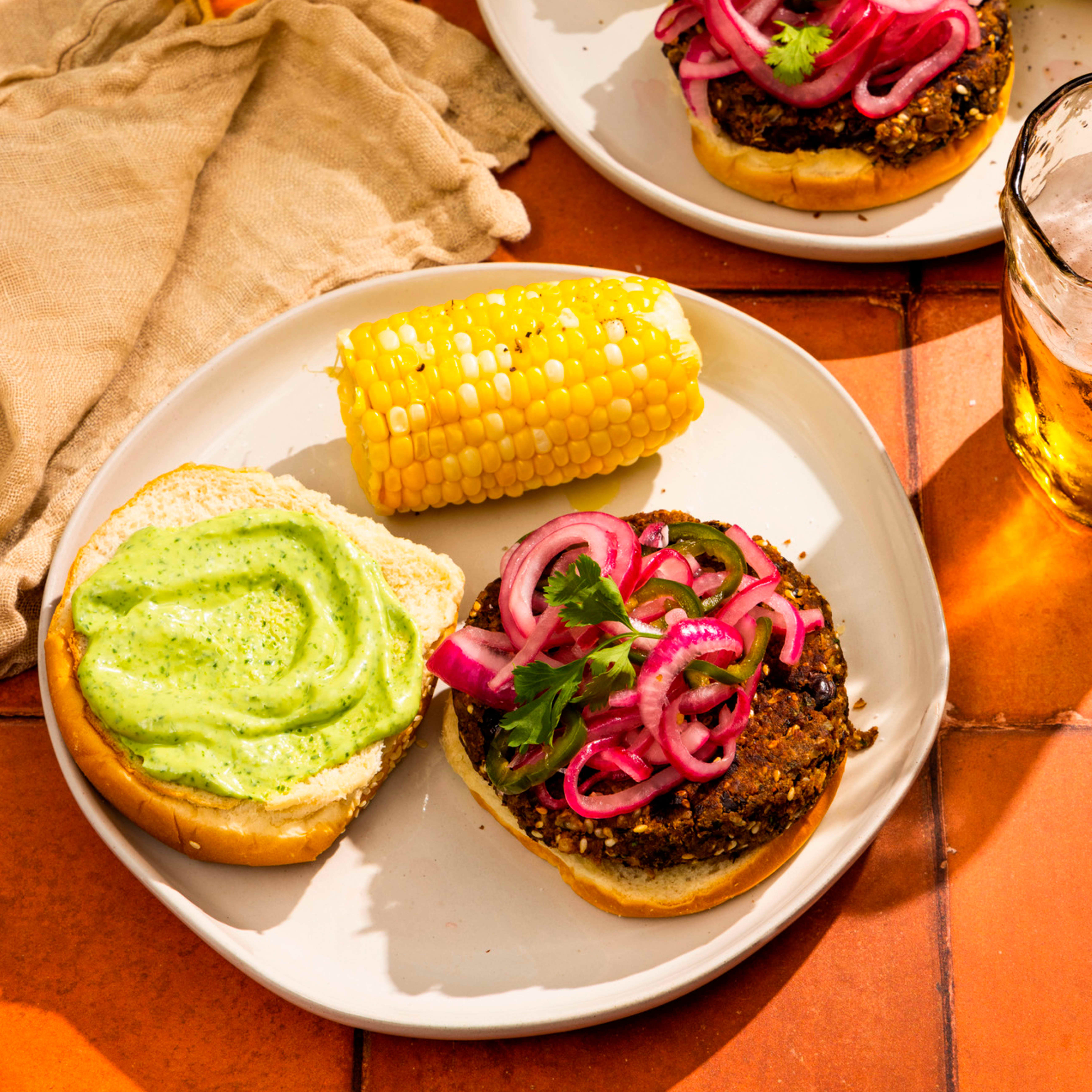 Black Bean Mole Burgers
