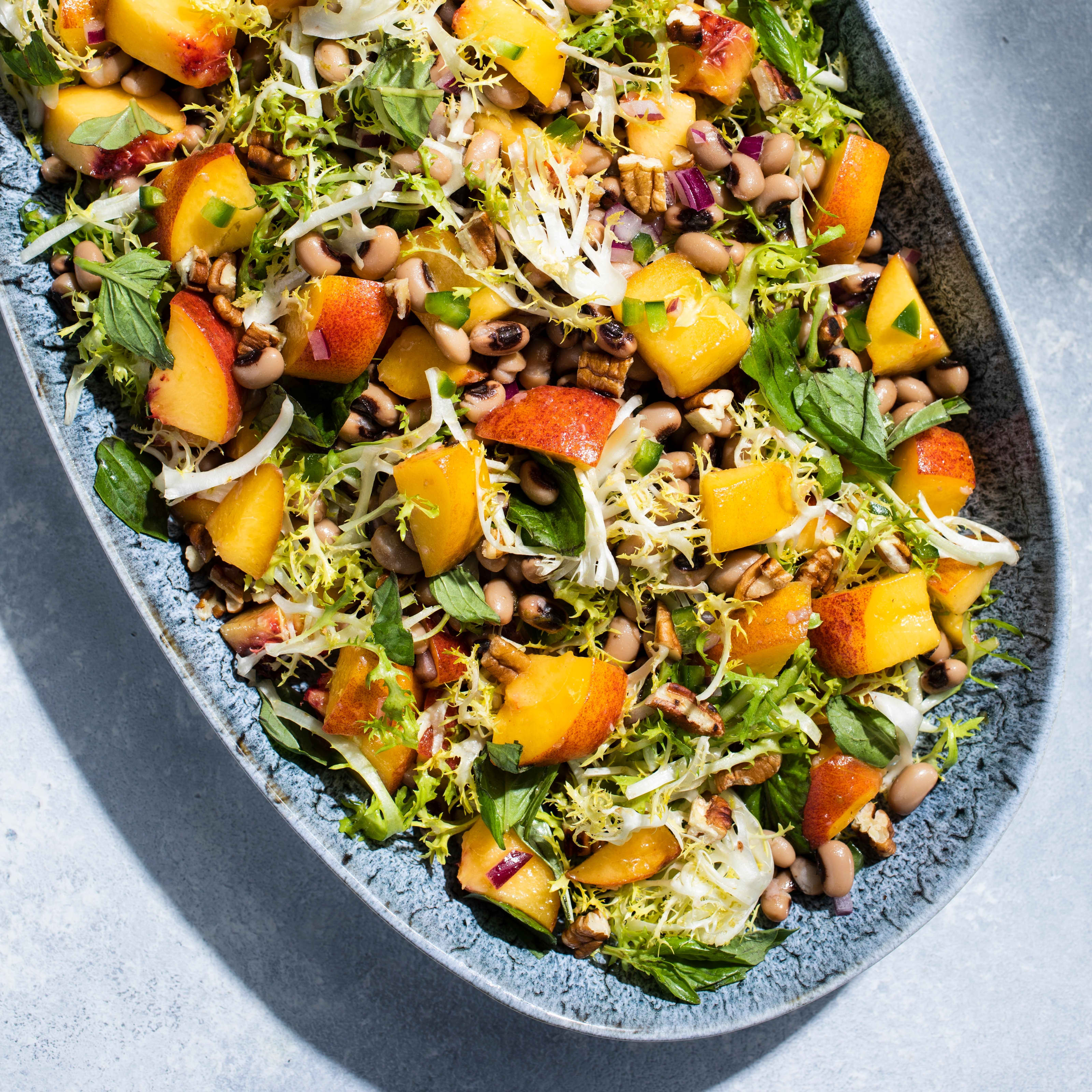 Black-Eyed Pea Salad with Peaches and Pecans