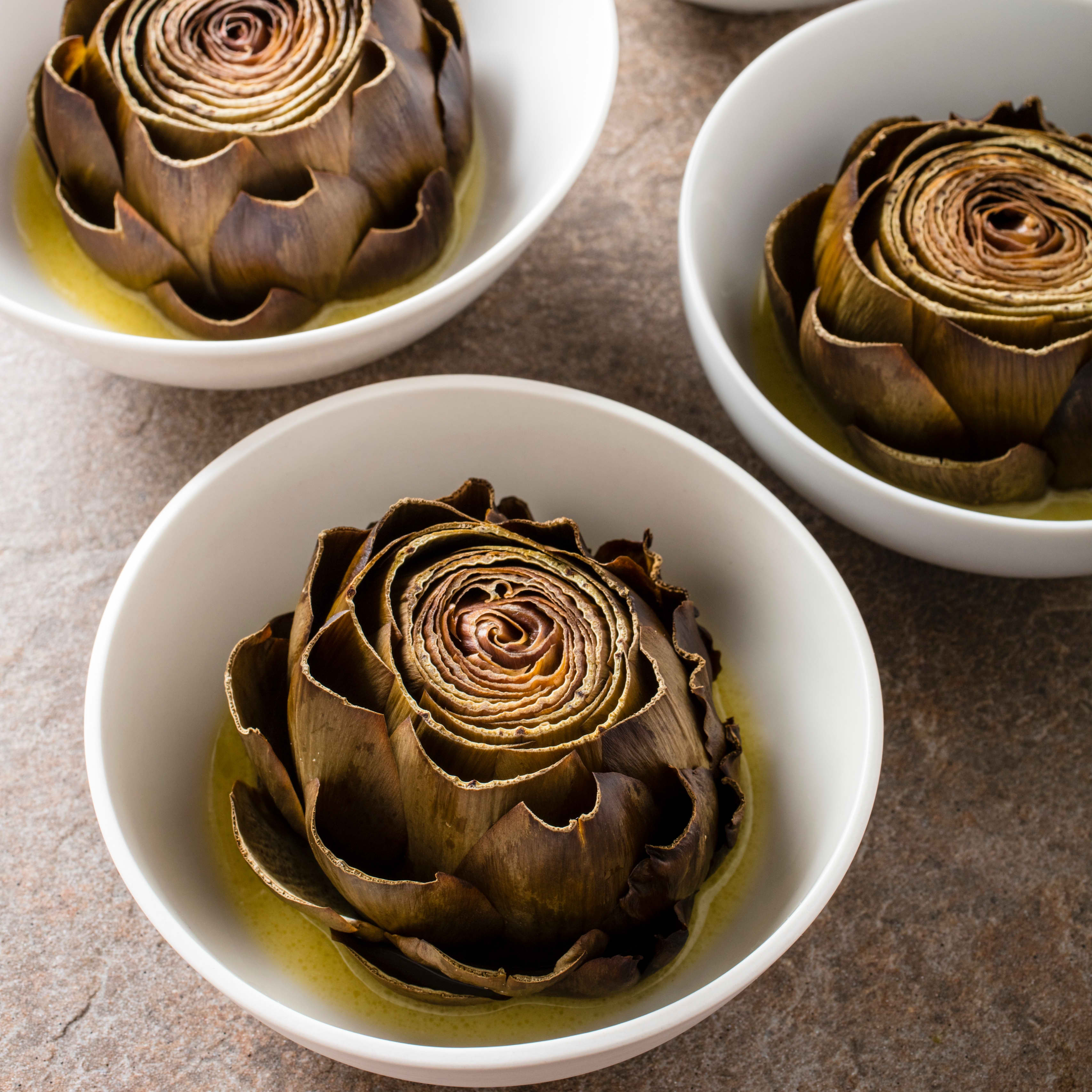 Slow-Cooker Braised Artichokes
