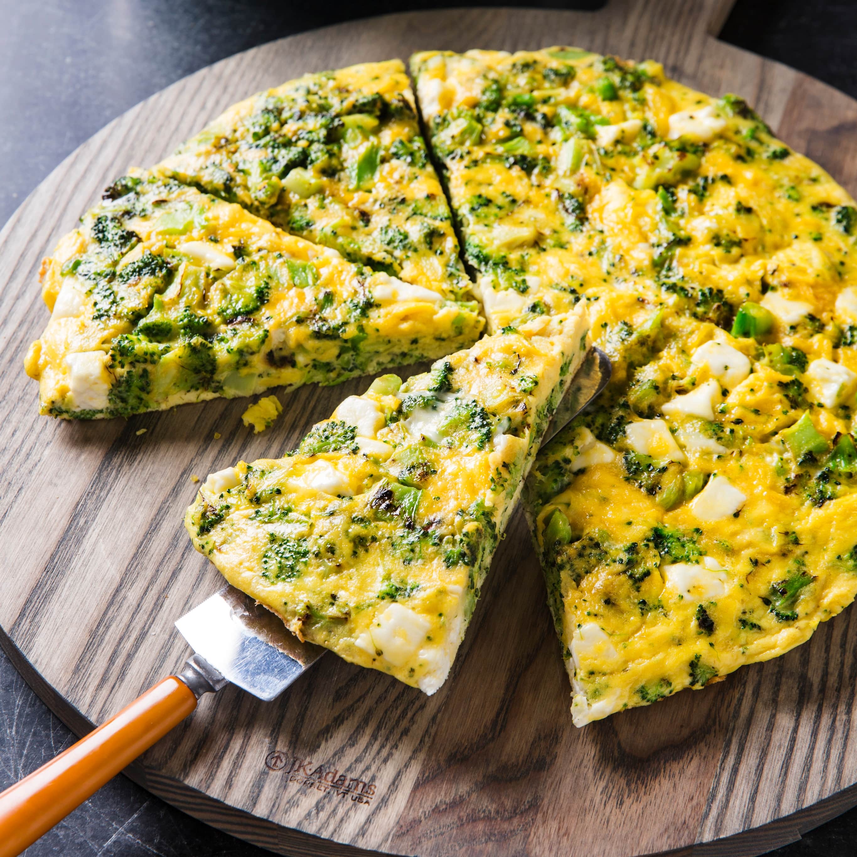 Broccoli and Feta Frittata for Two