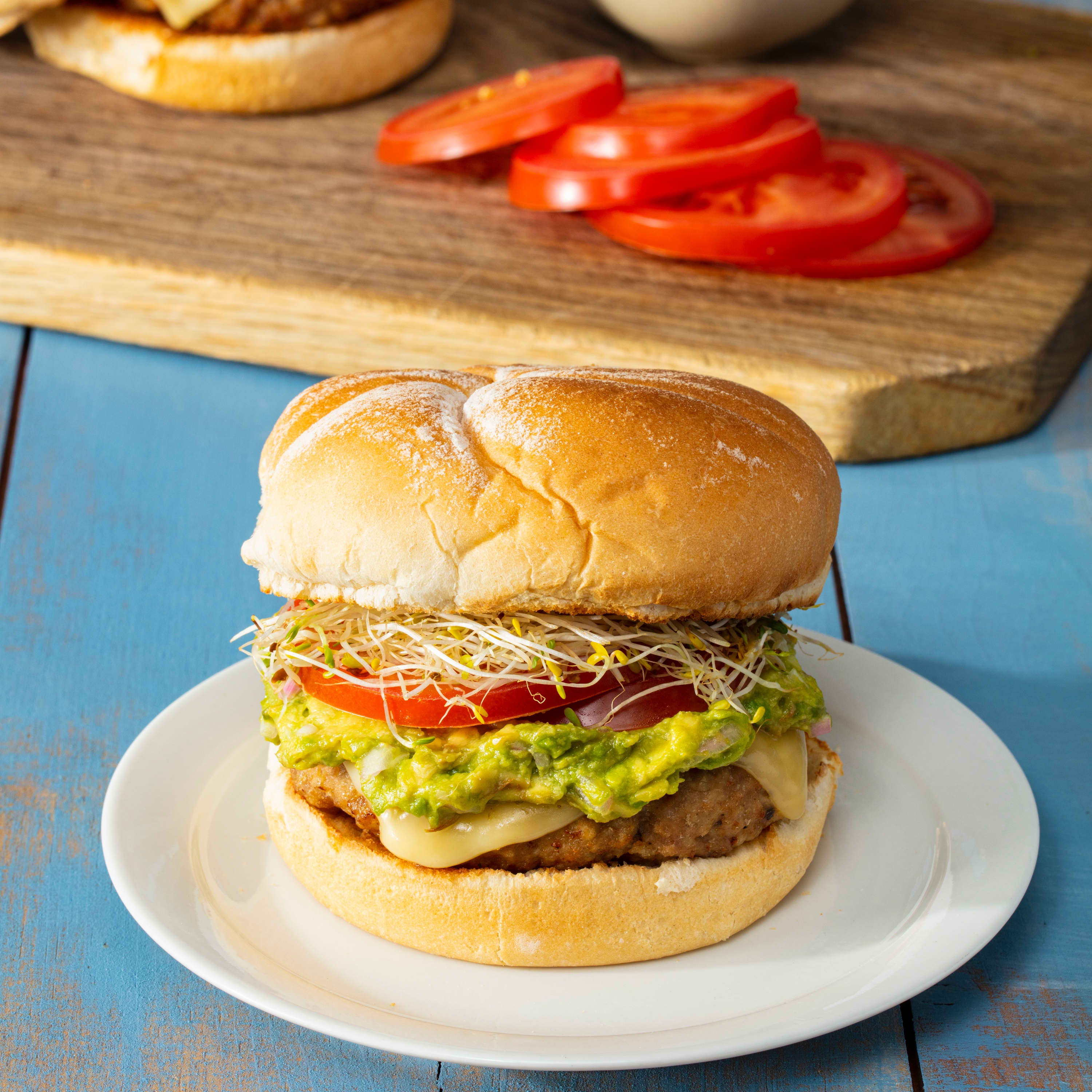 Air-Fryer California Turkey Burgers
