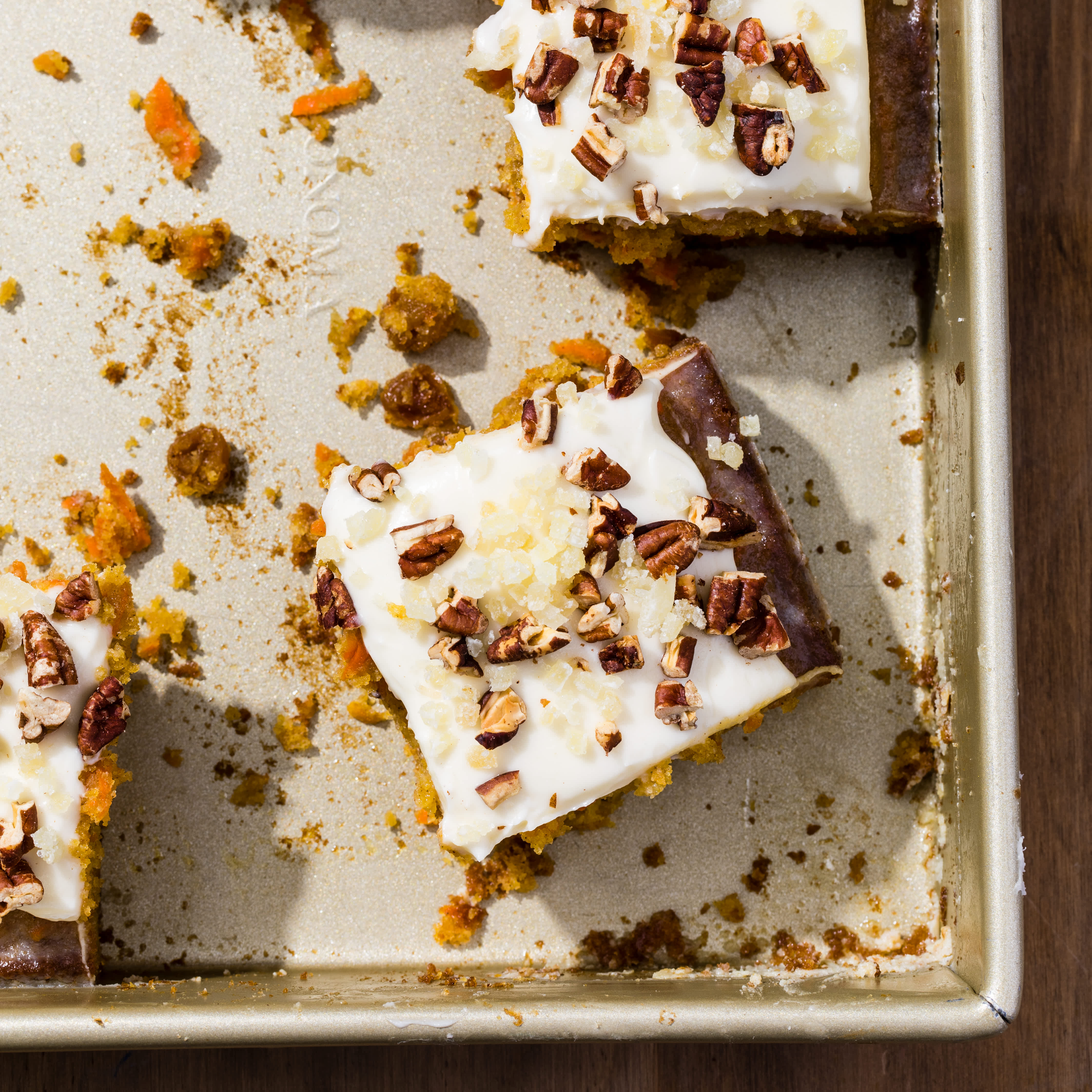 Carrot-Ginger Snack Cake with Cardamom
