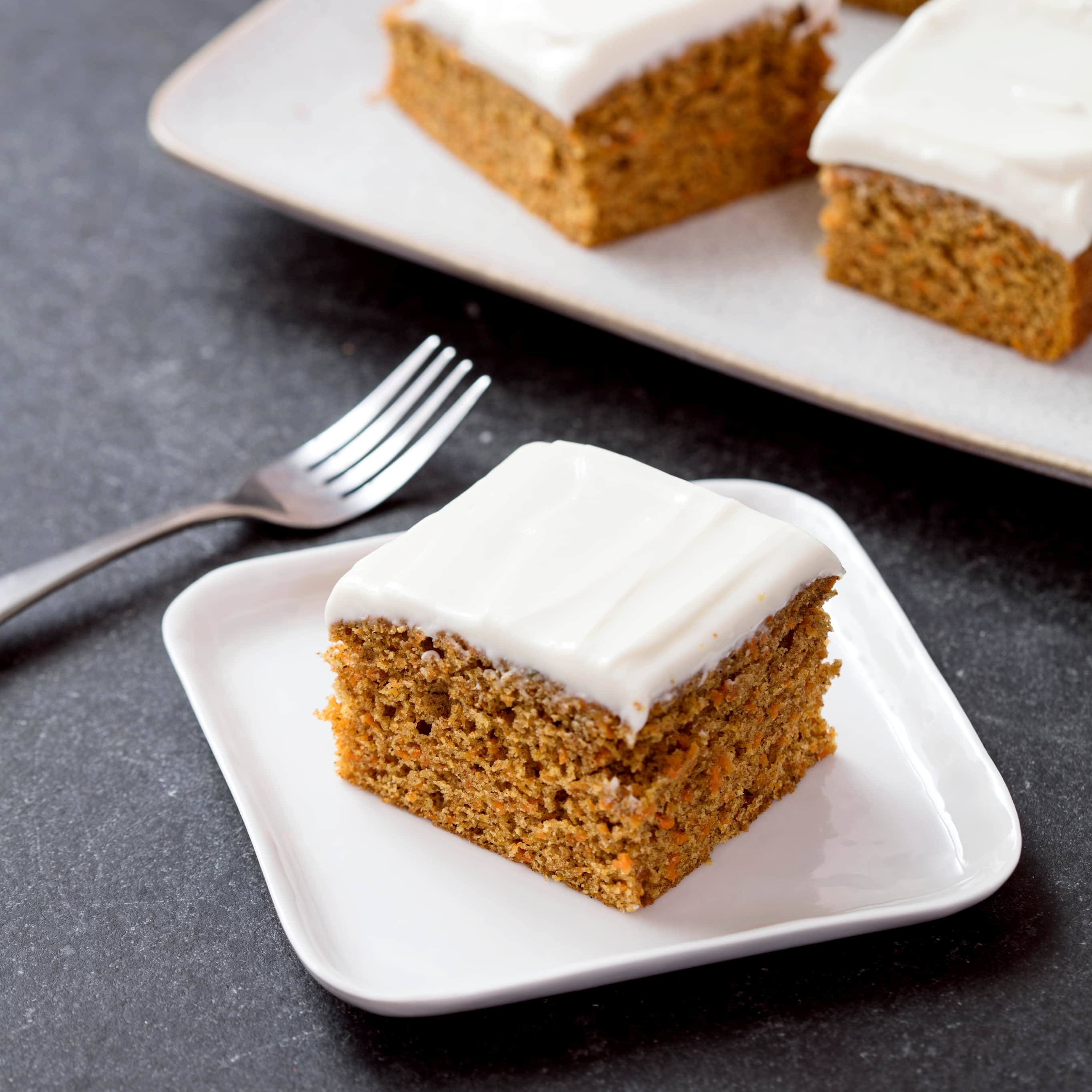 Lighter Carrot Snack Cake