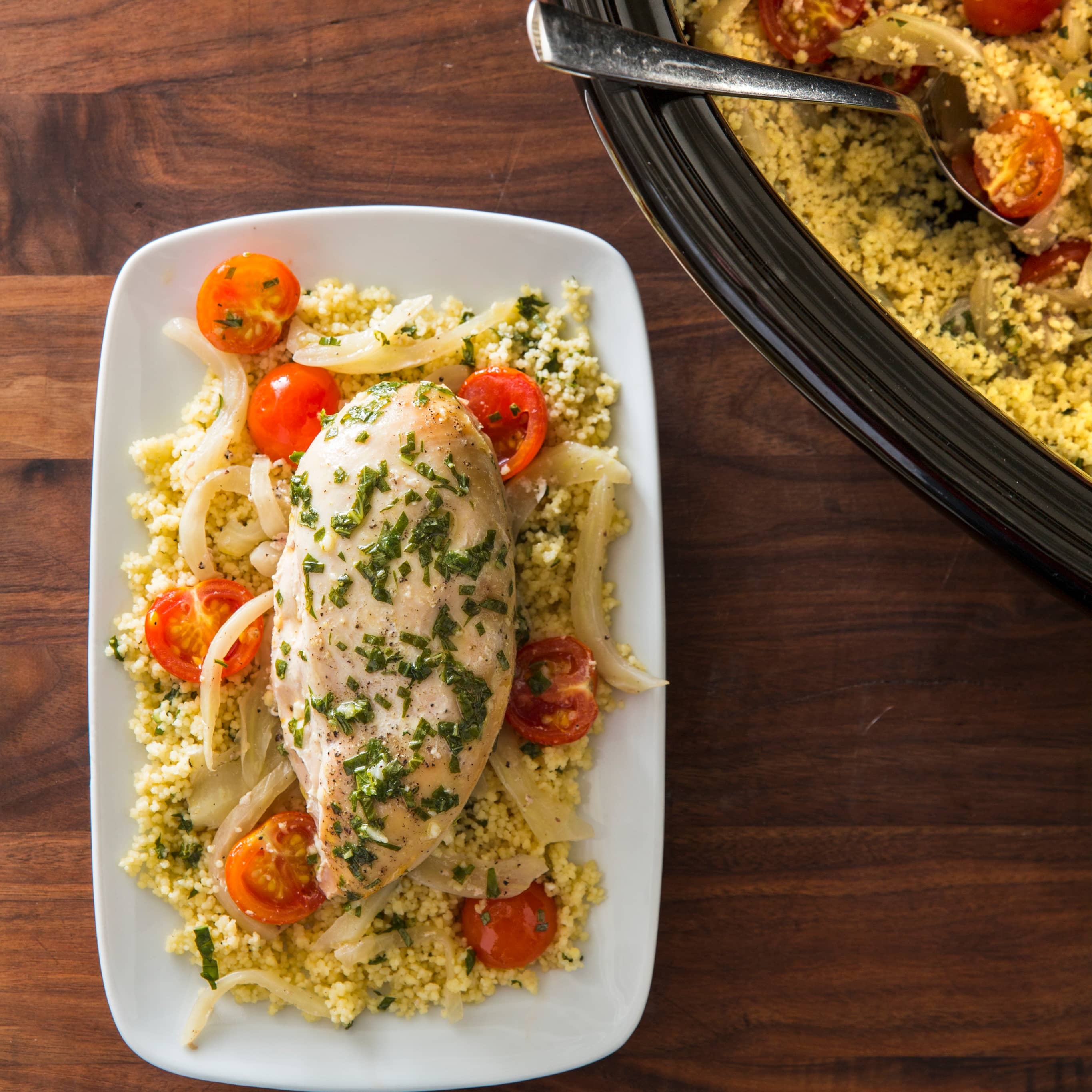 Slow-Cooker Chicken With Fennel and Tomato Couscous