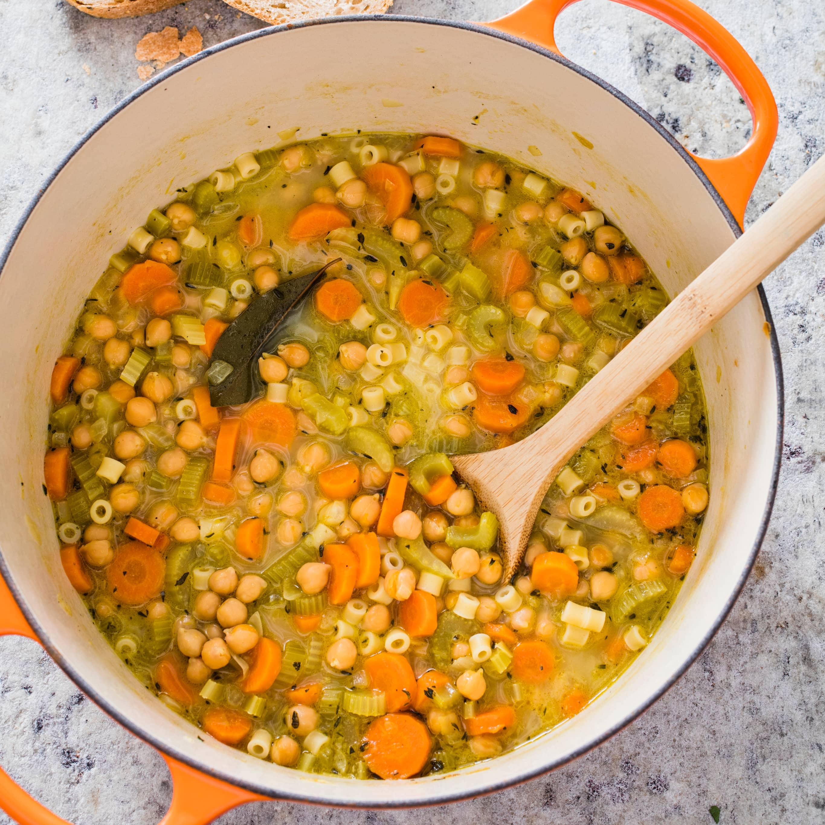 Vegan Chickpea Noodle Soup