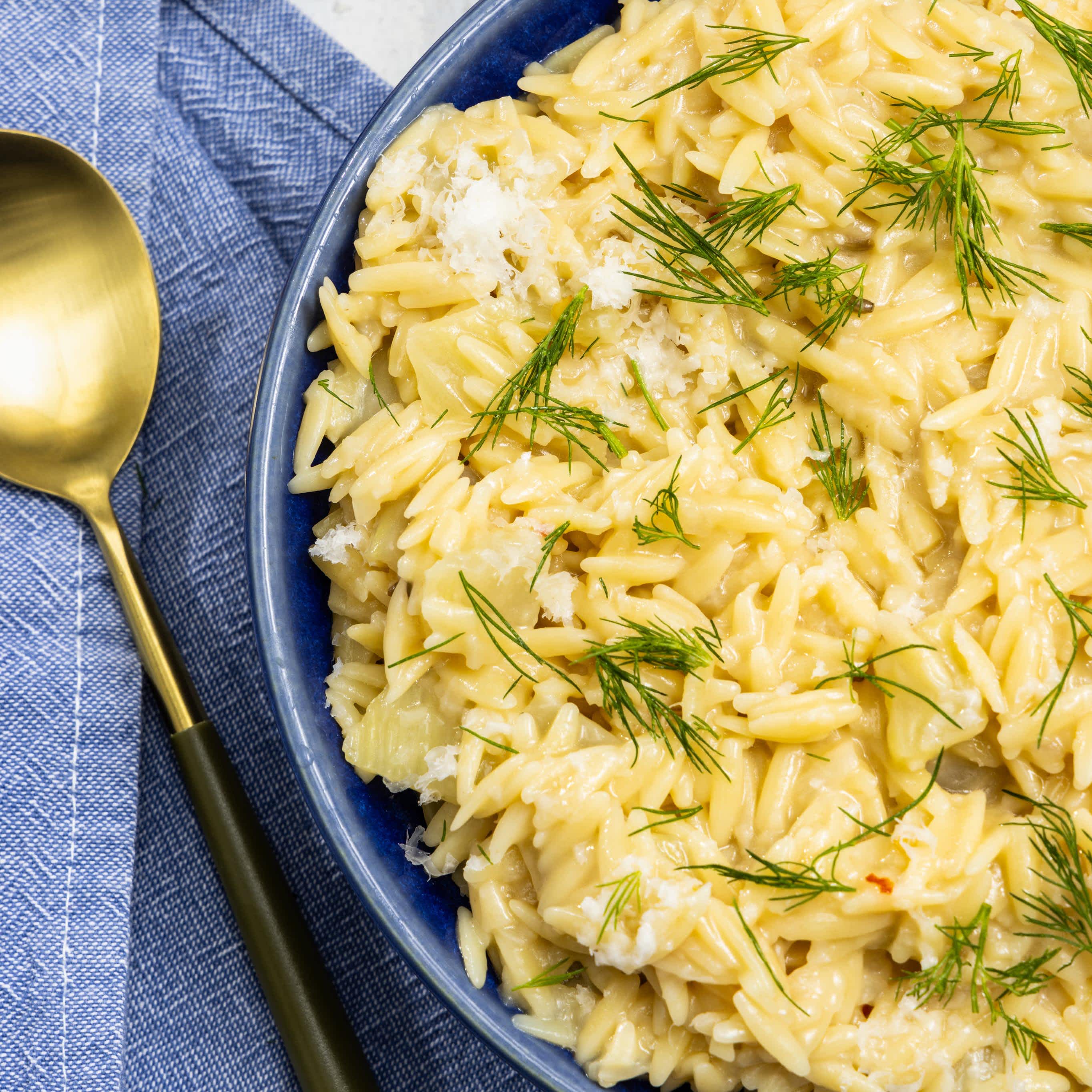 Creamy Orzo with Fennel
