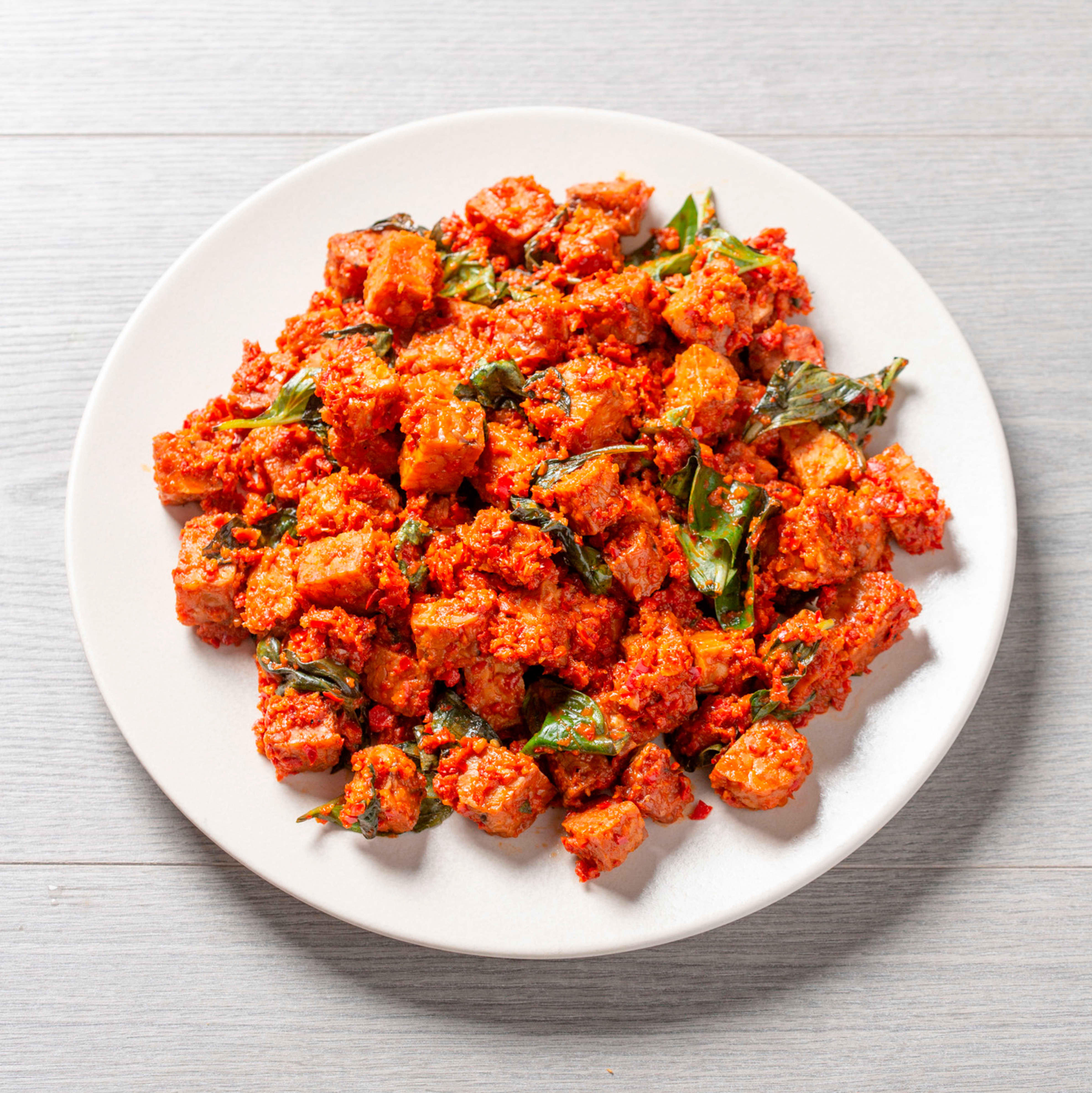Crispy Tempeh with Sambal Sauce