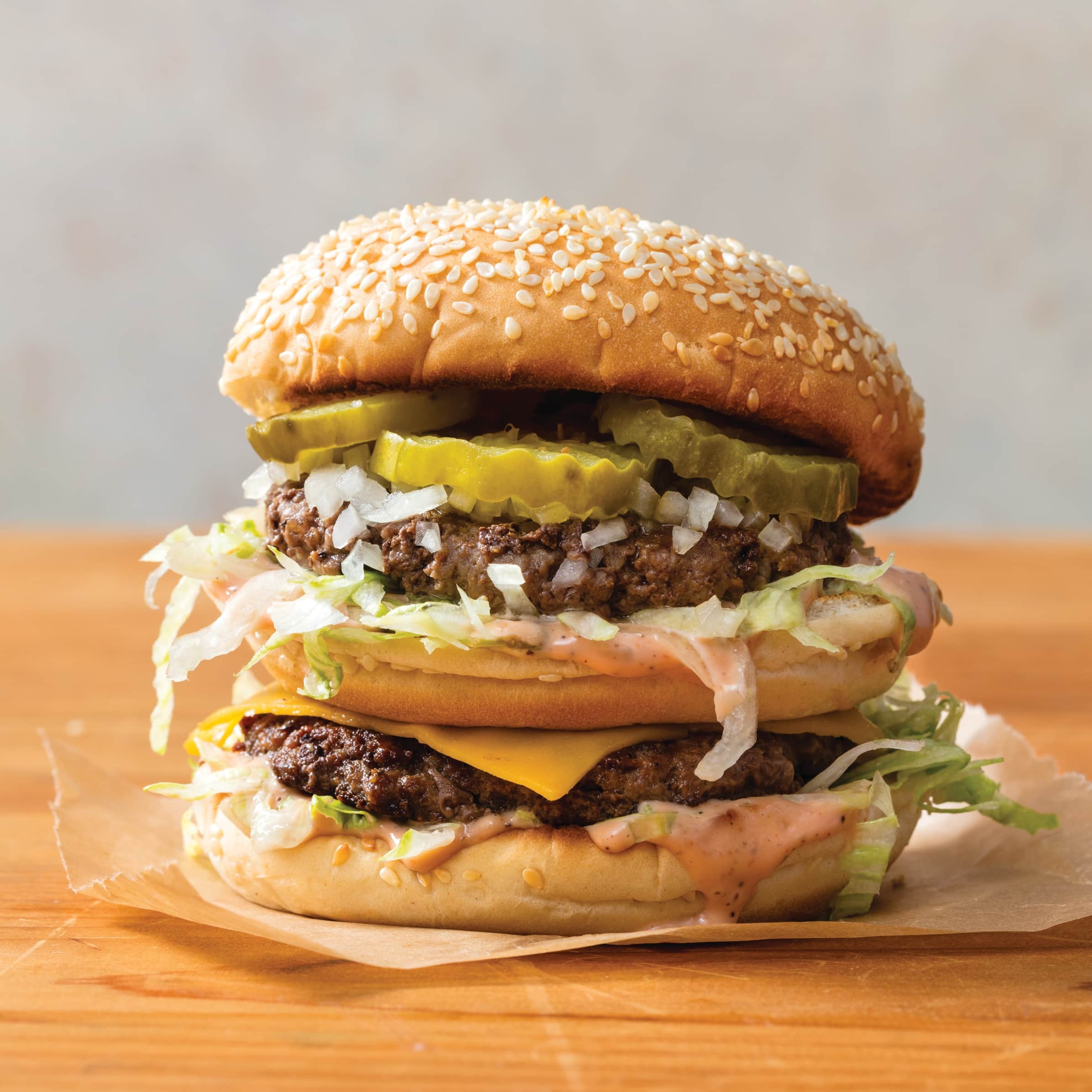 Double-Decker Drive-Thru Burgers