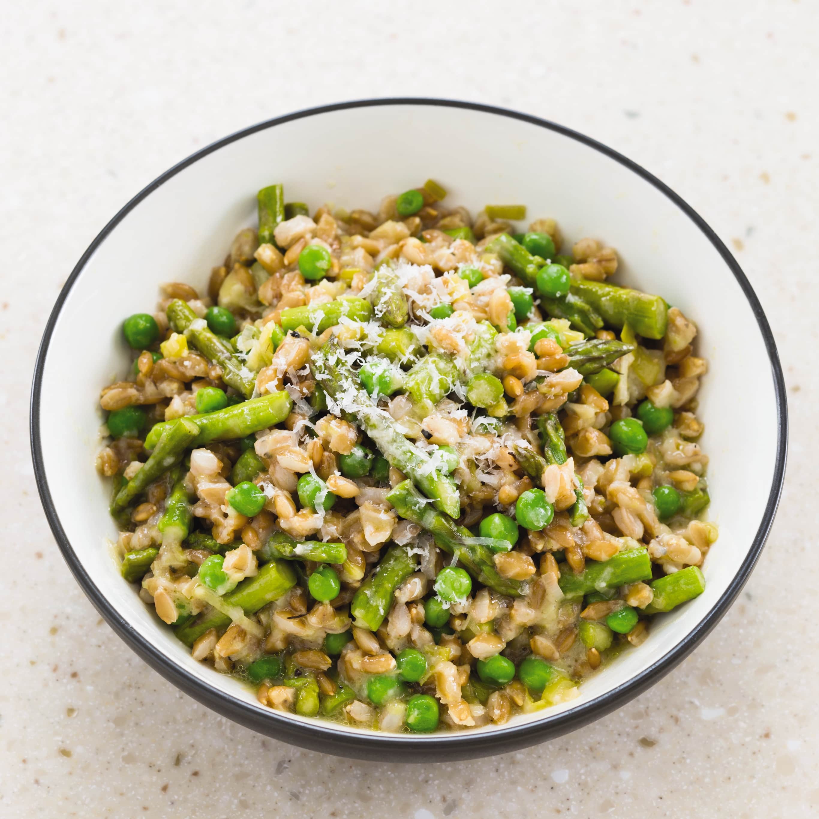 Slow-Cooker Farro Primavera