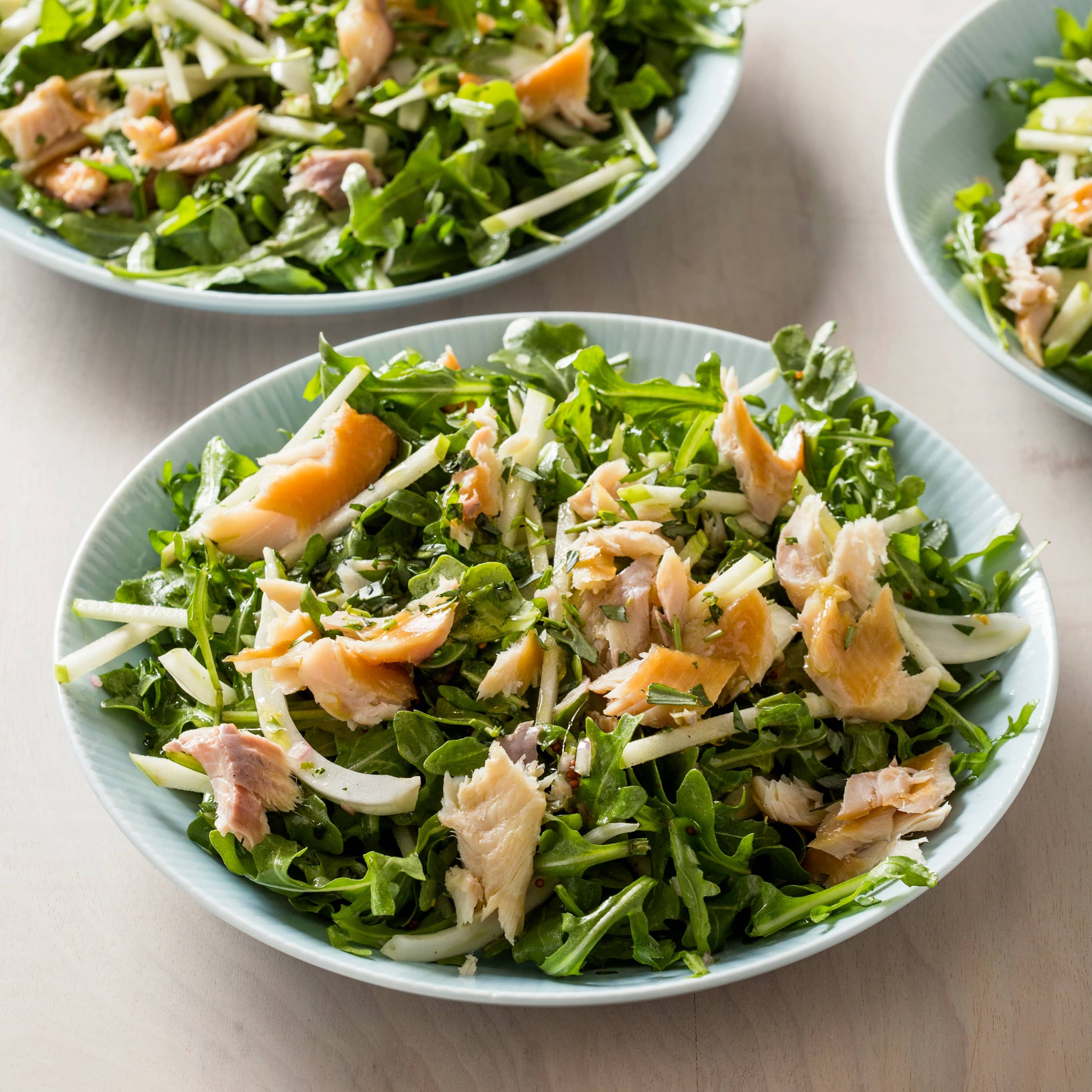 Fennel and Apple Salad with Smoked Trout