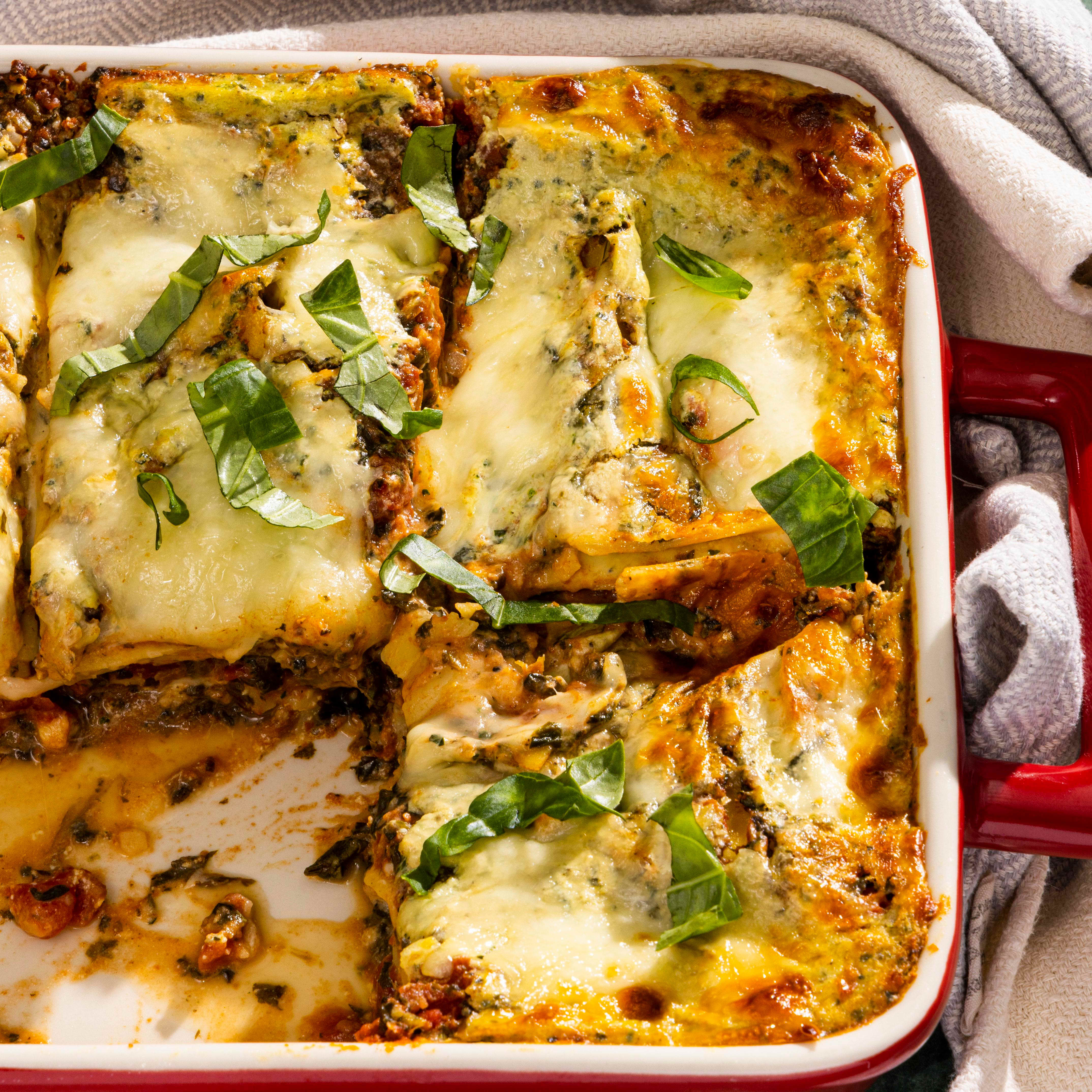 Gluten-Free Spinach and Tomato Lasagna