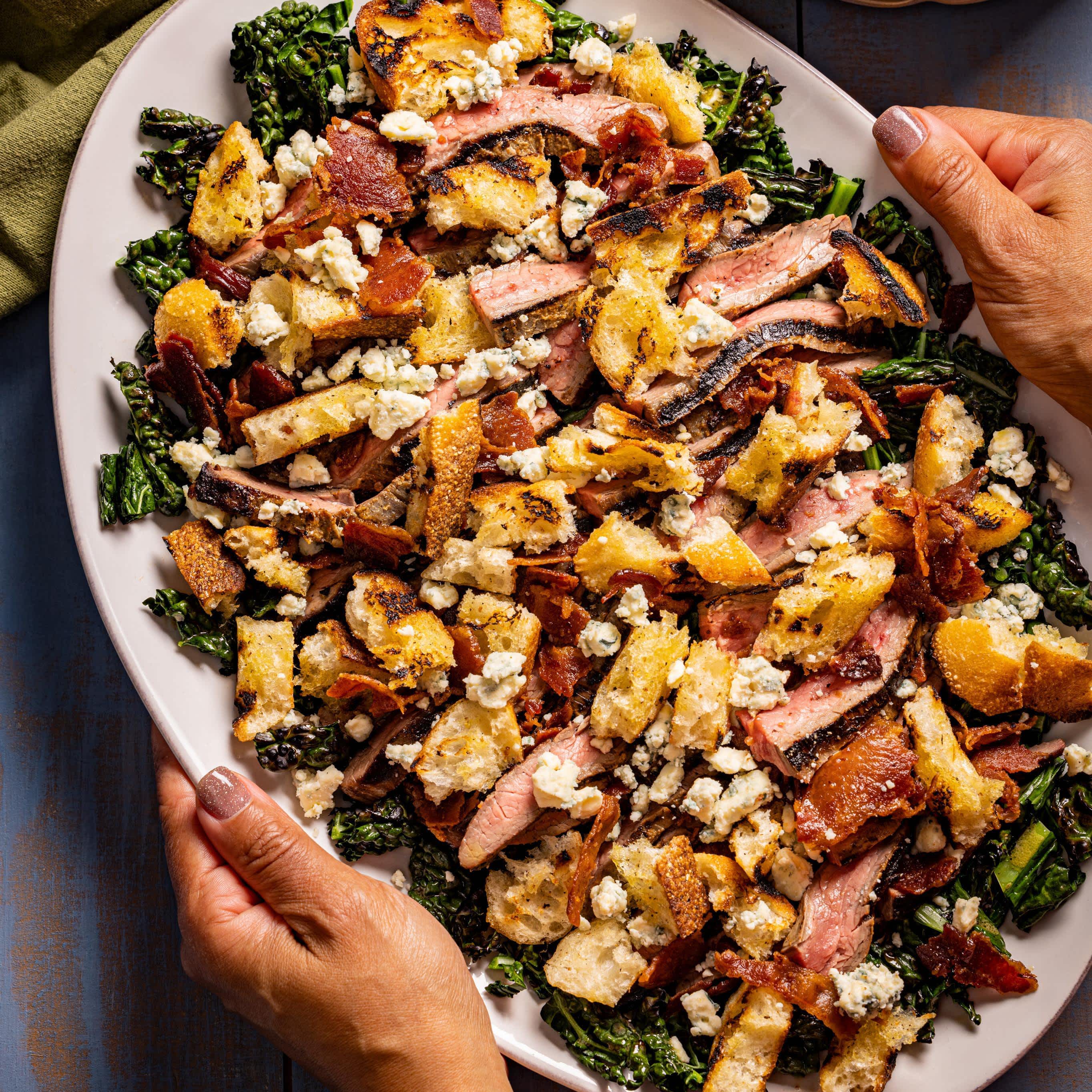 Grilled Steak and Kale Salad