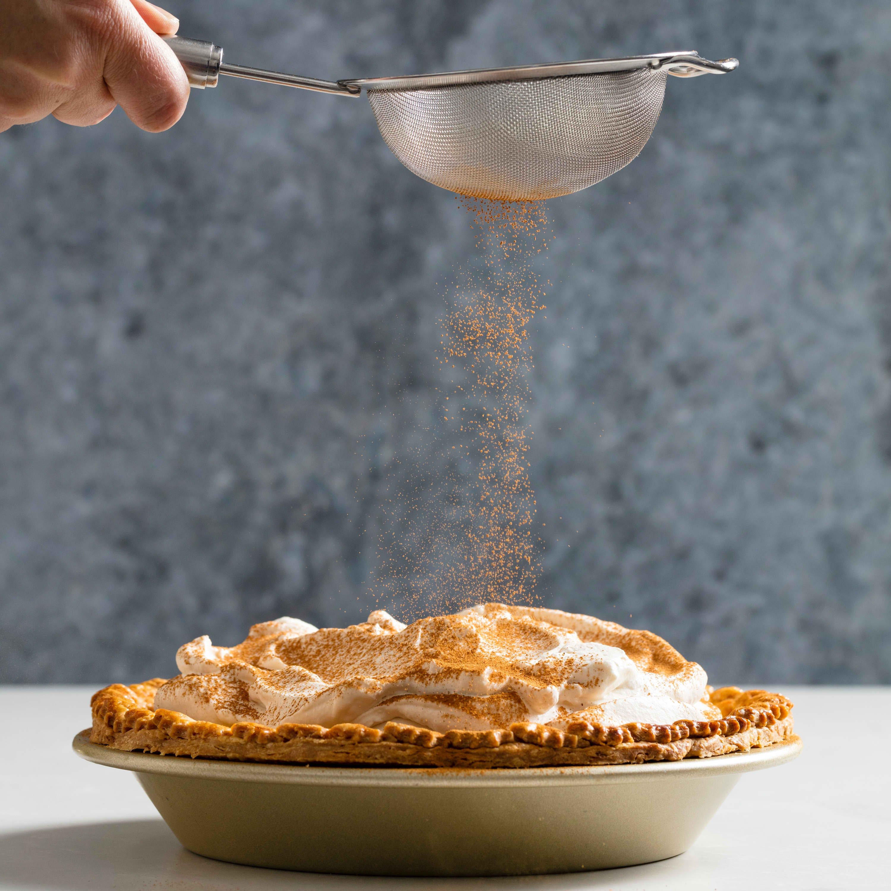 Holiday Eggnog Custard Pie