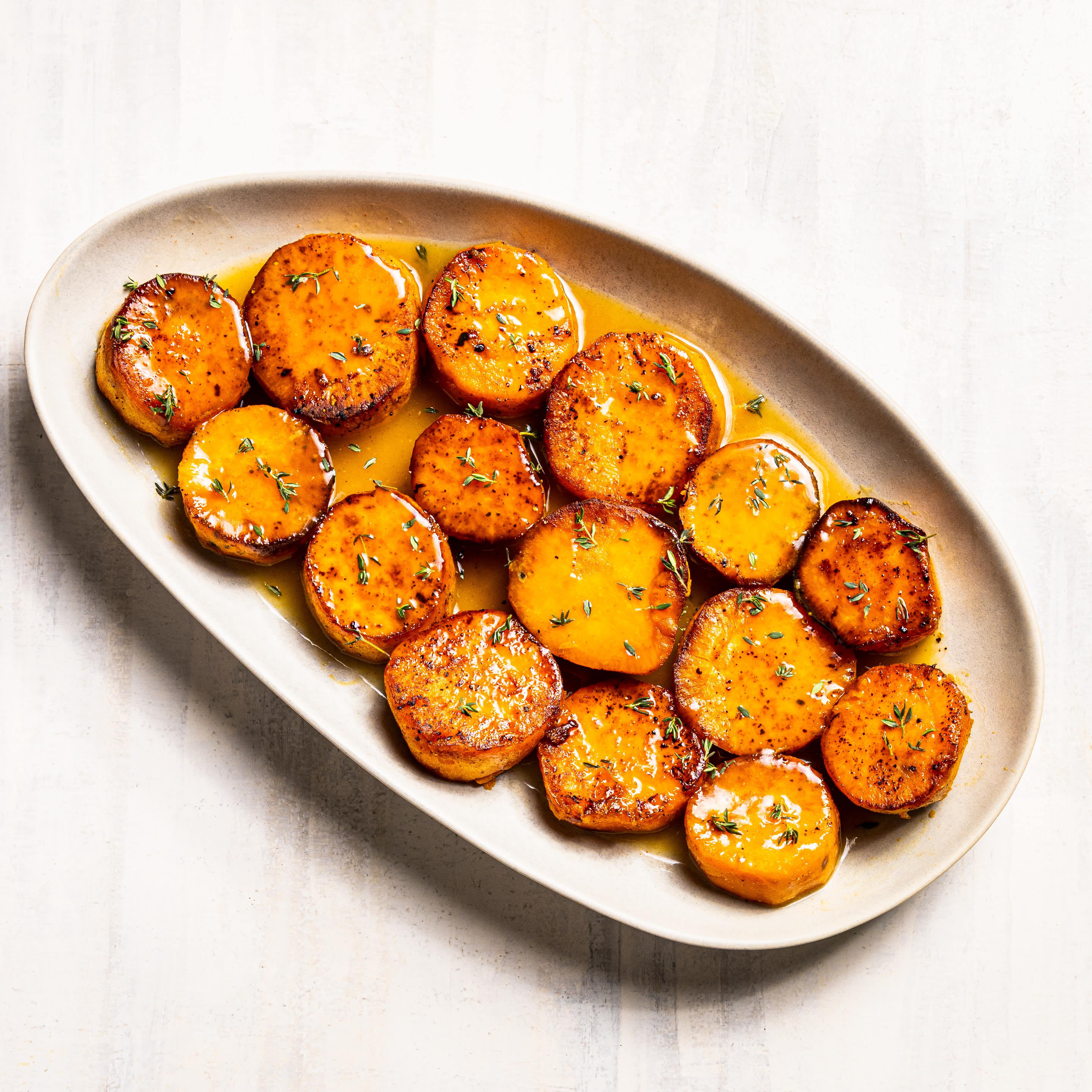 Honey-Garlic Melting Sweet Potatoes
