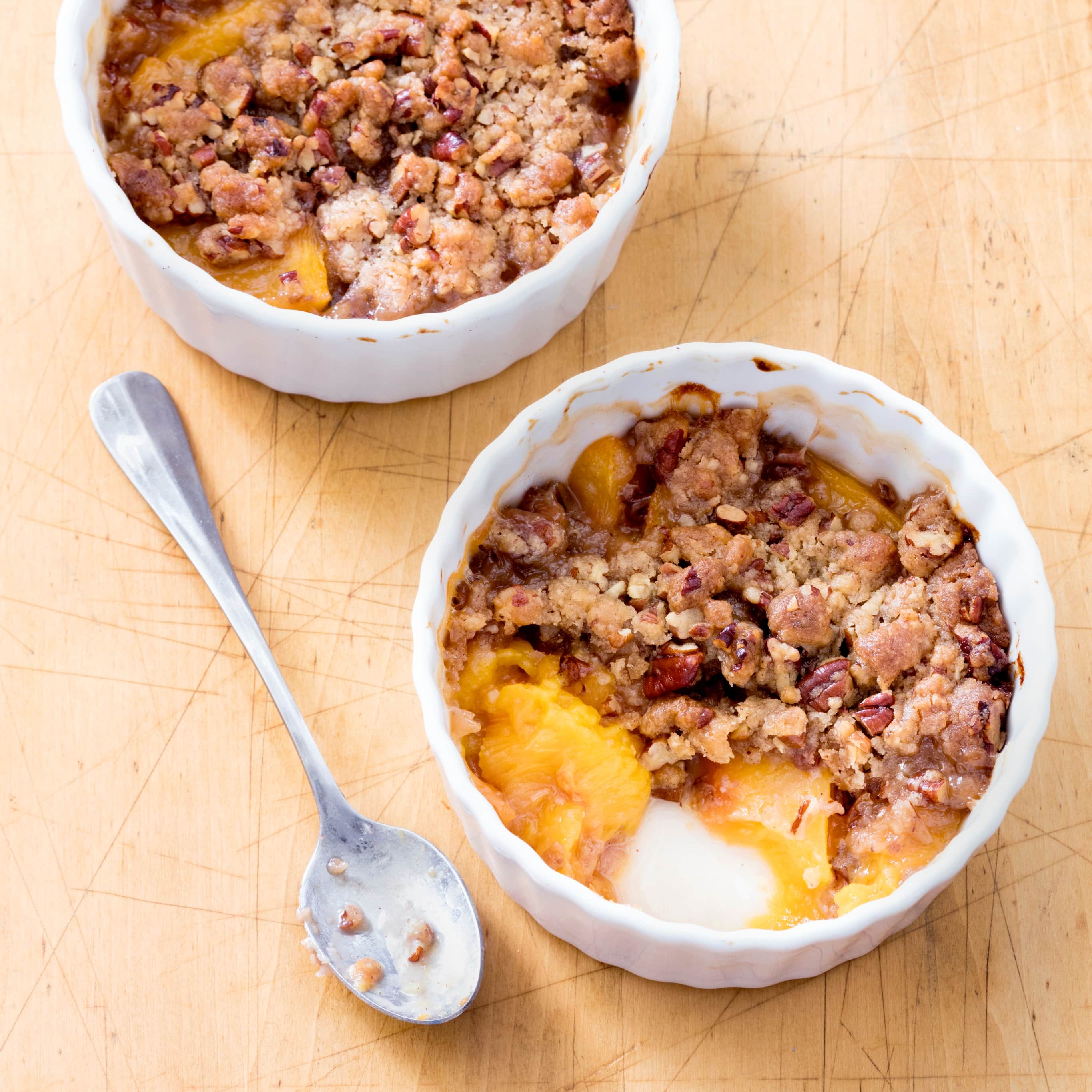 Toaster-Oven Individual Peach Crisps