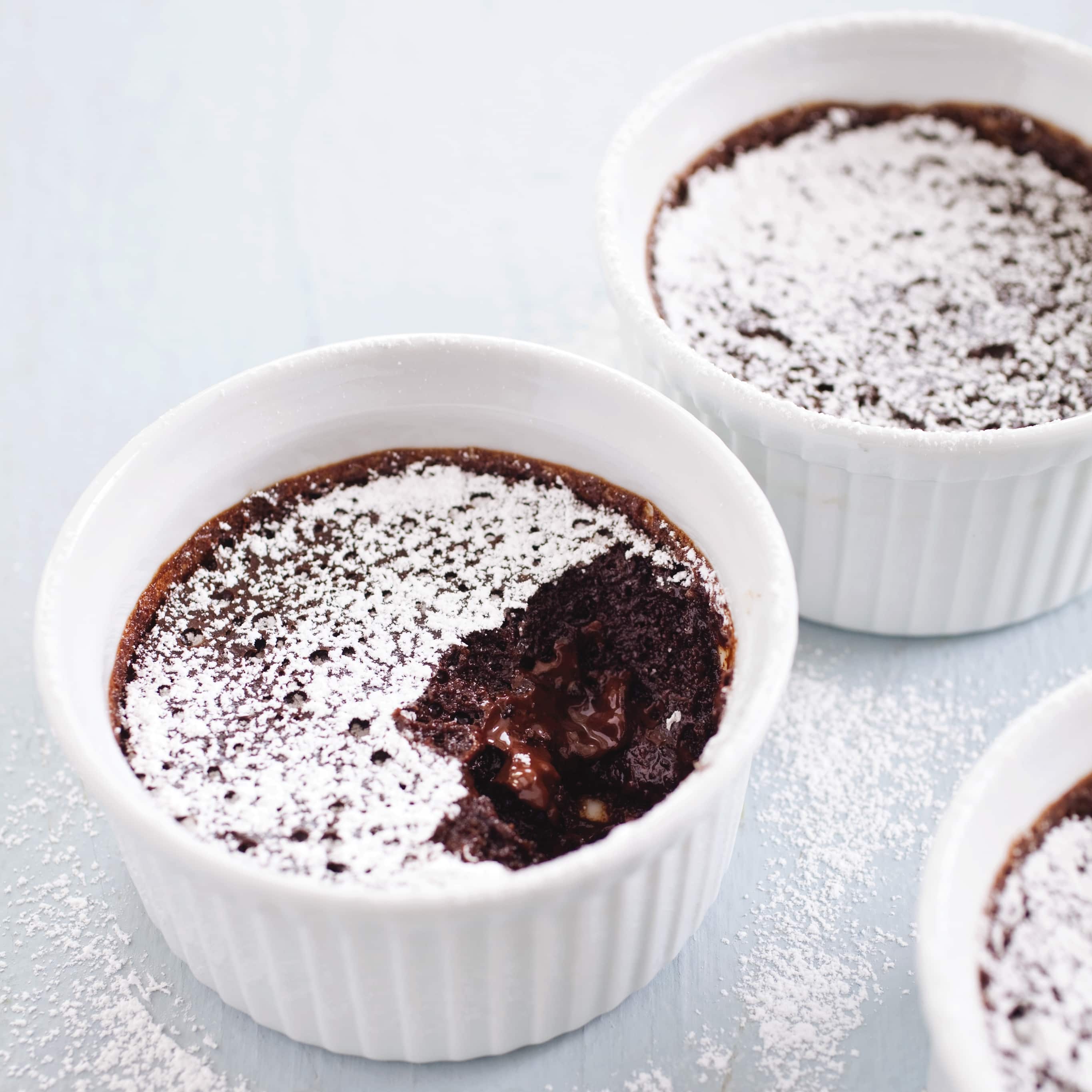 Slow-Cooker Individual Chocolate Fudge Cakes