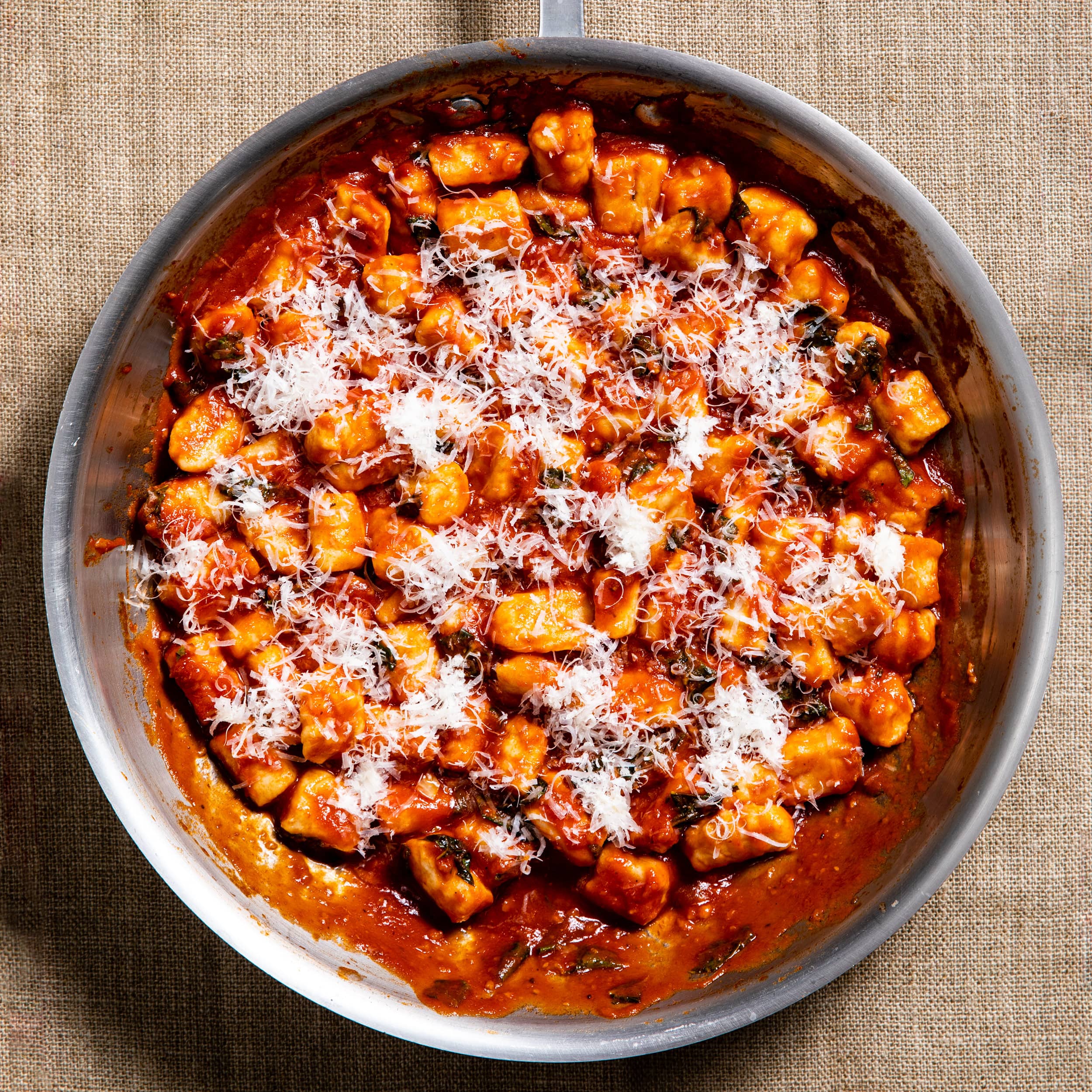 Instant Mashed Potato Gnocchi with Tomato-Basil Sauce | America's Test Kitchen
