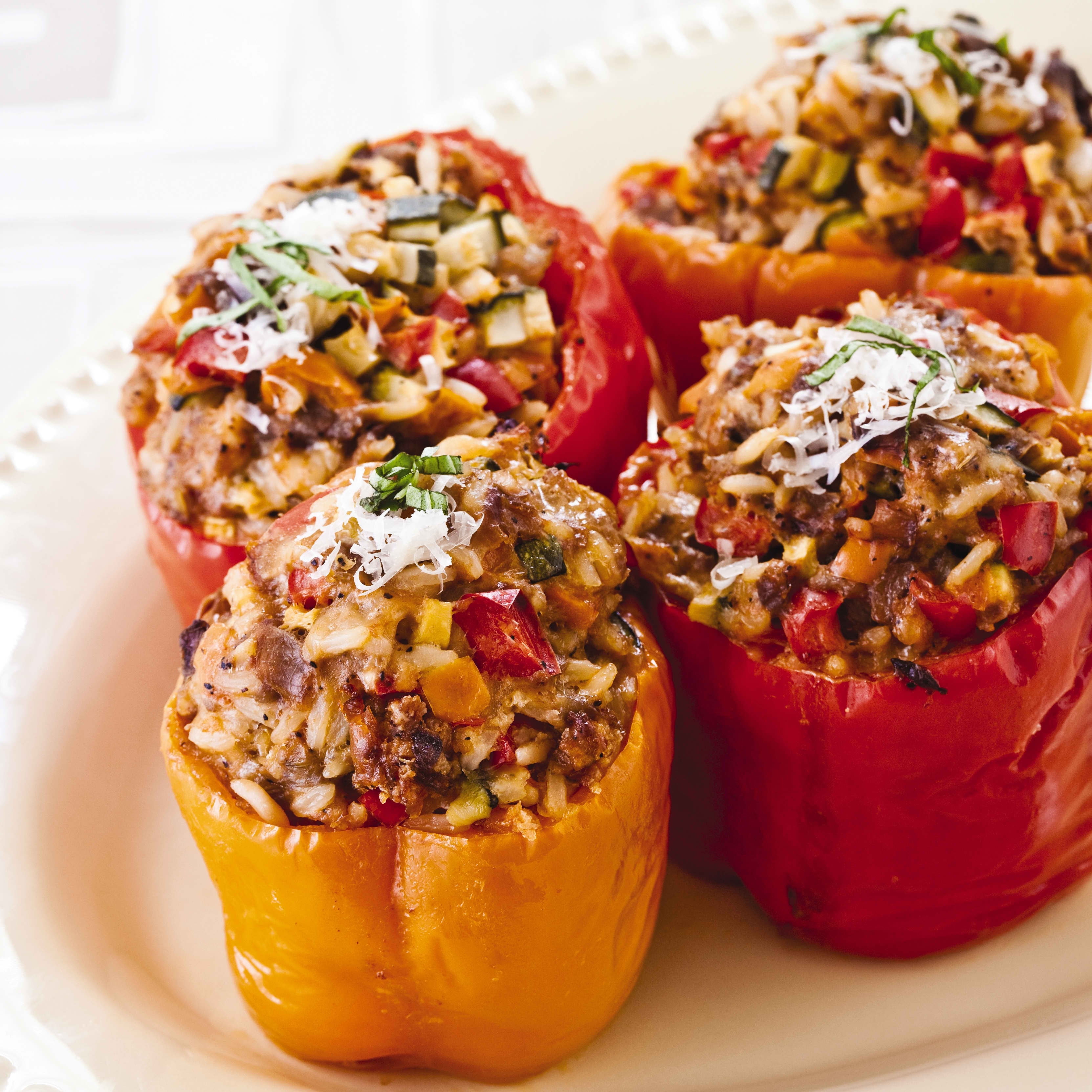 Slow-Cooker Italian Stuffed Bell Peppers | America's Test Kitchen