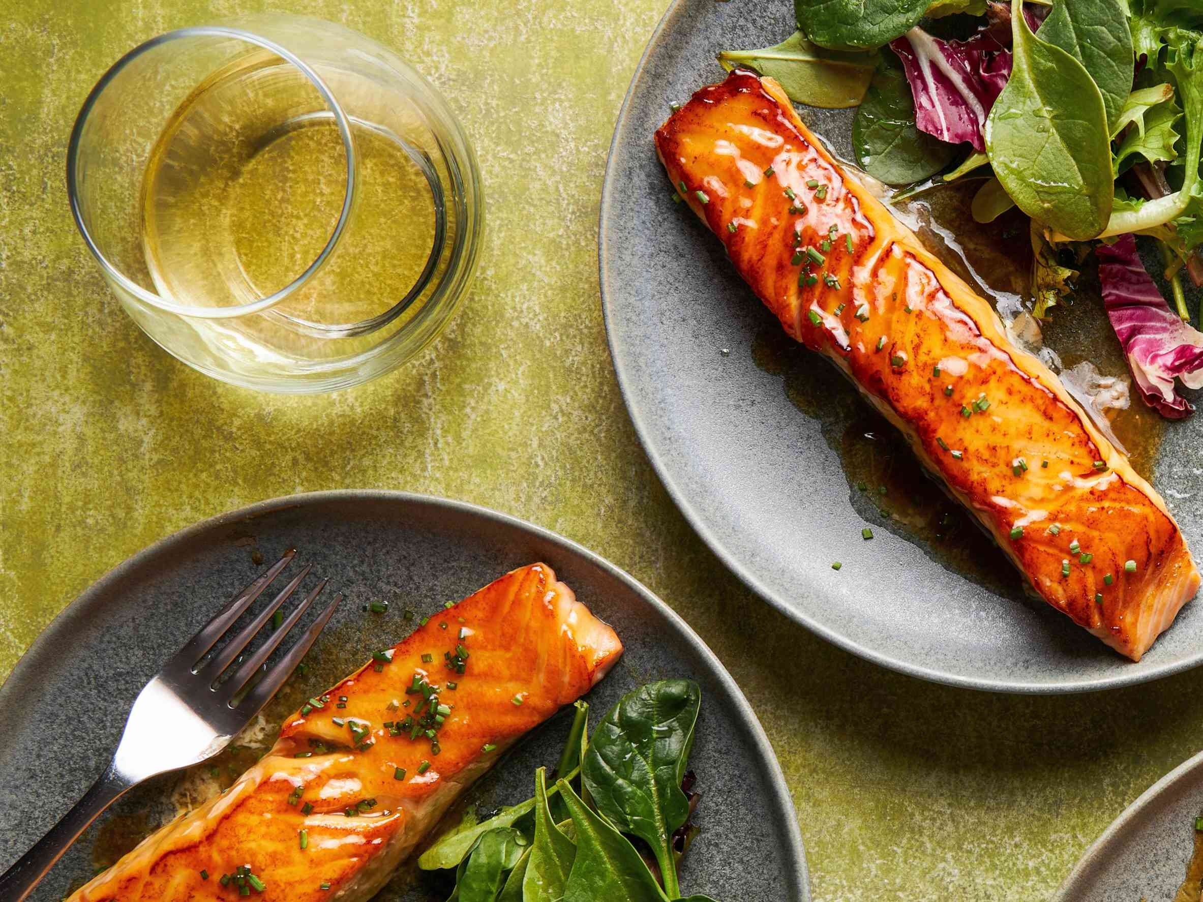 Double-Glazed Salmon with Lemon and Thyme for Two