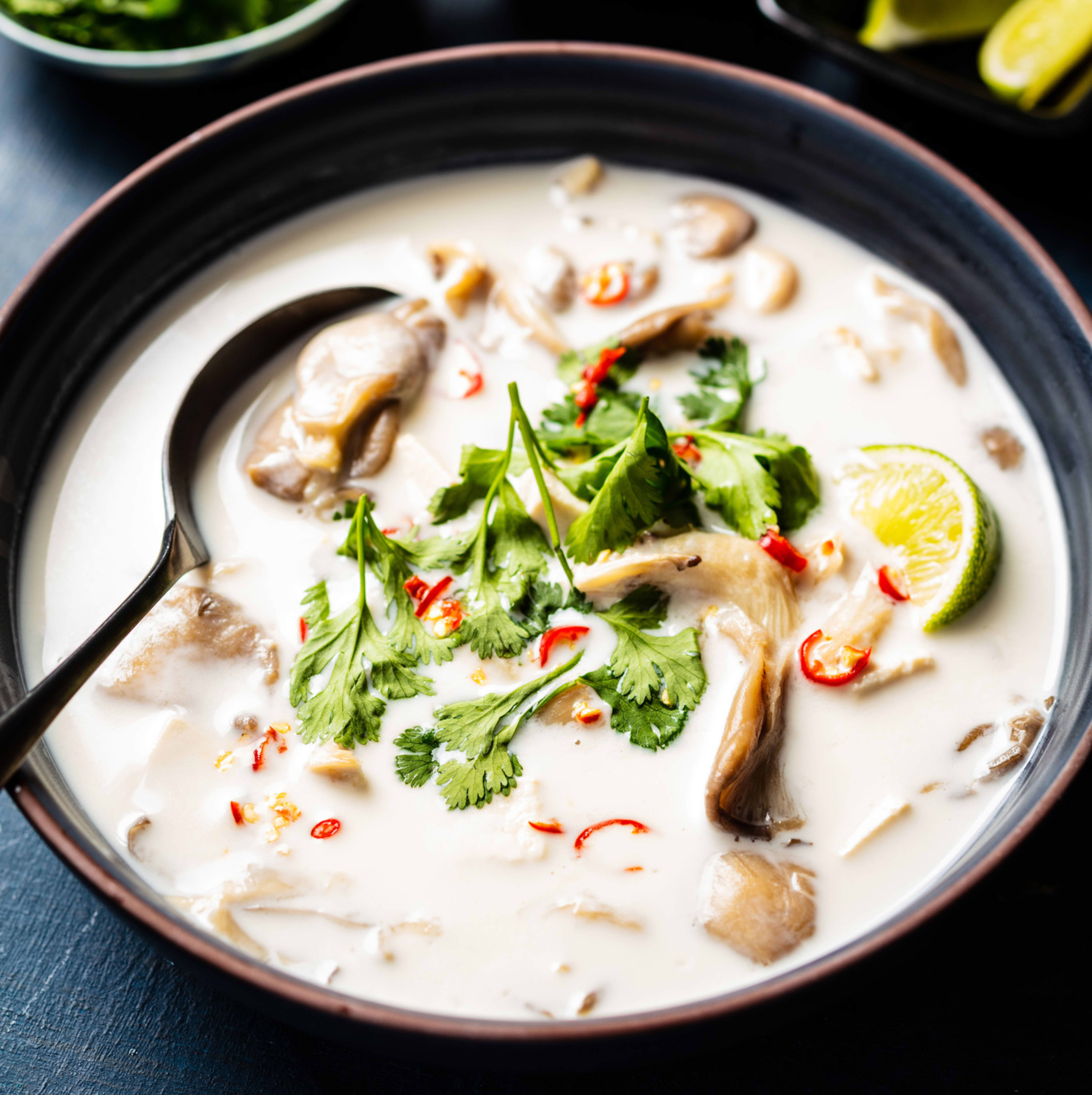 Lemongrass-Coconut Soup with Oyster Mushrooms