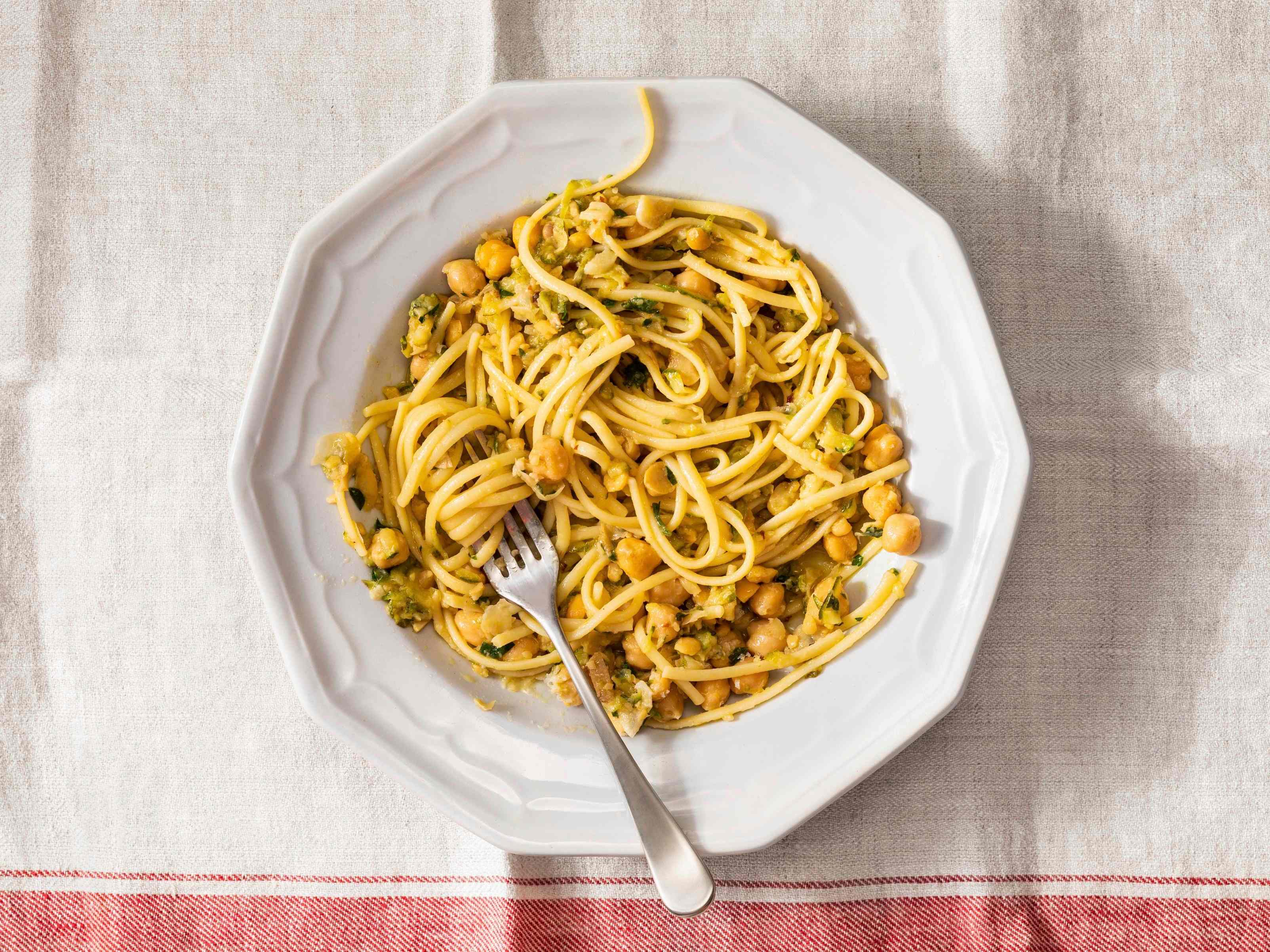 Linguine with Chickpeas and Zucchini | America's Test Kitchen