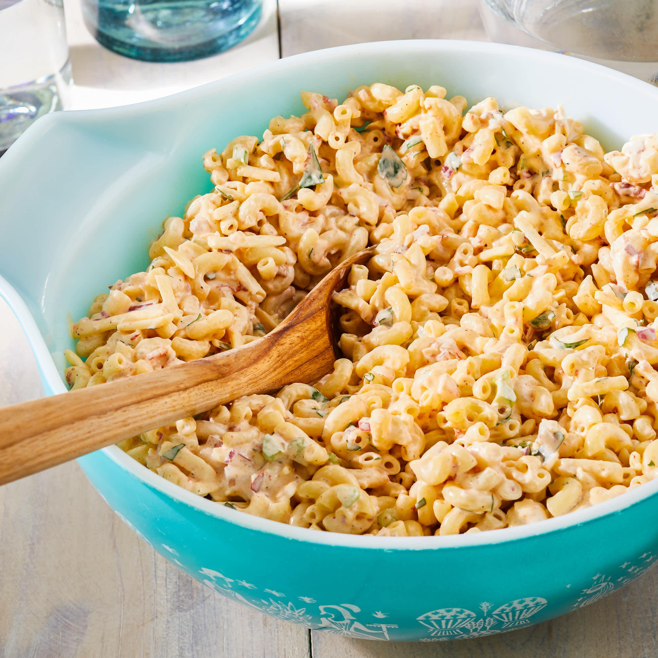 Macaroni Salad with Sharp Cheddar and Chipotle