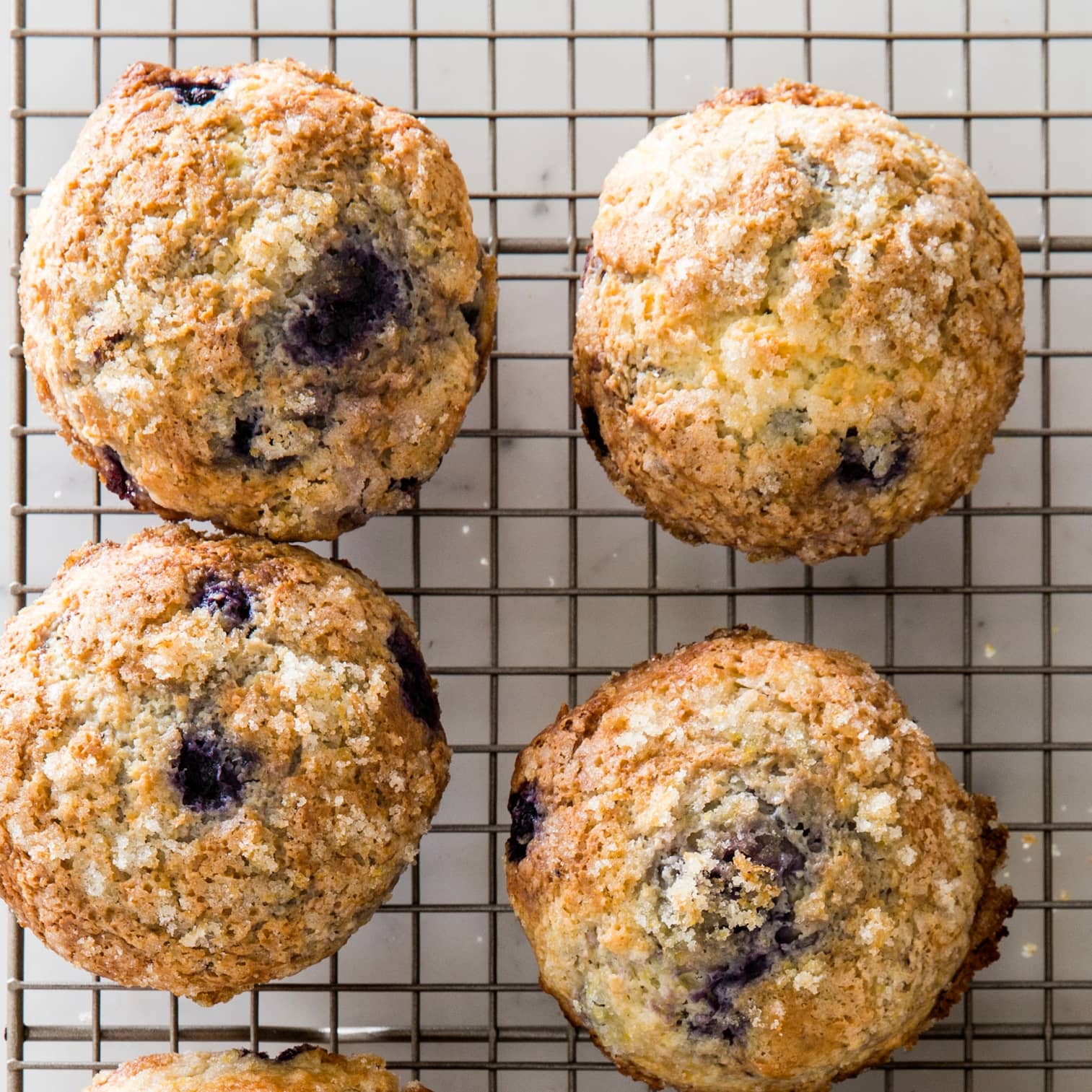 Toaster-Oven Lemon-Blueberry Muffins