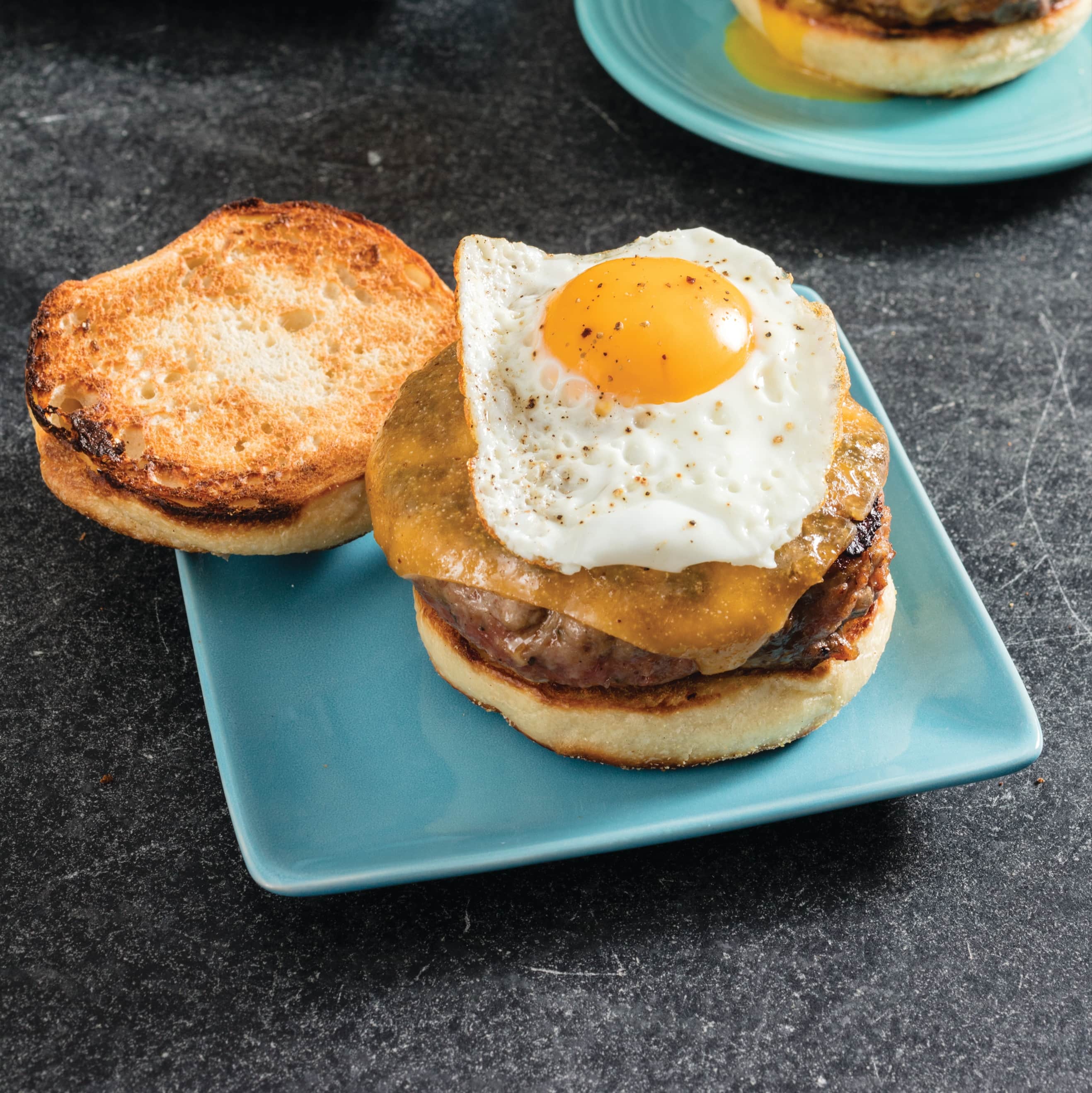 Breakfast Pork Burgers