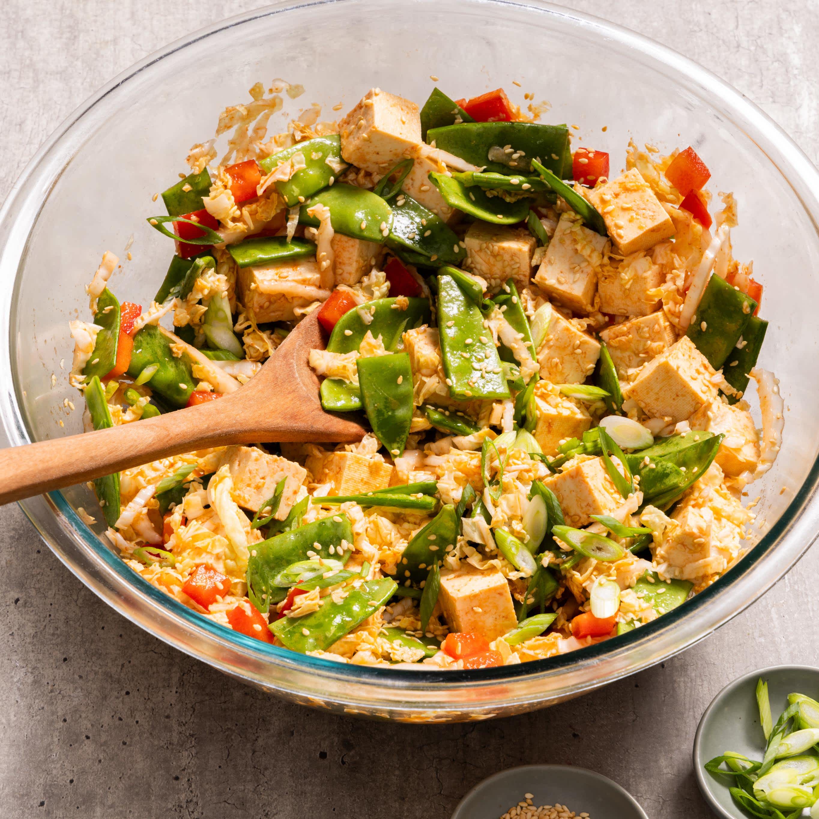 Marinated Tofu and Vegetable Salad