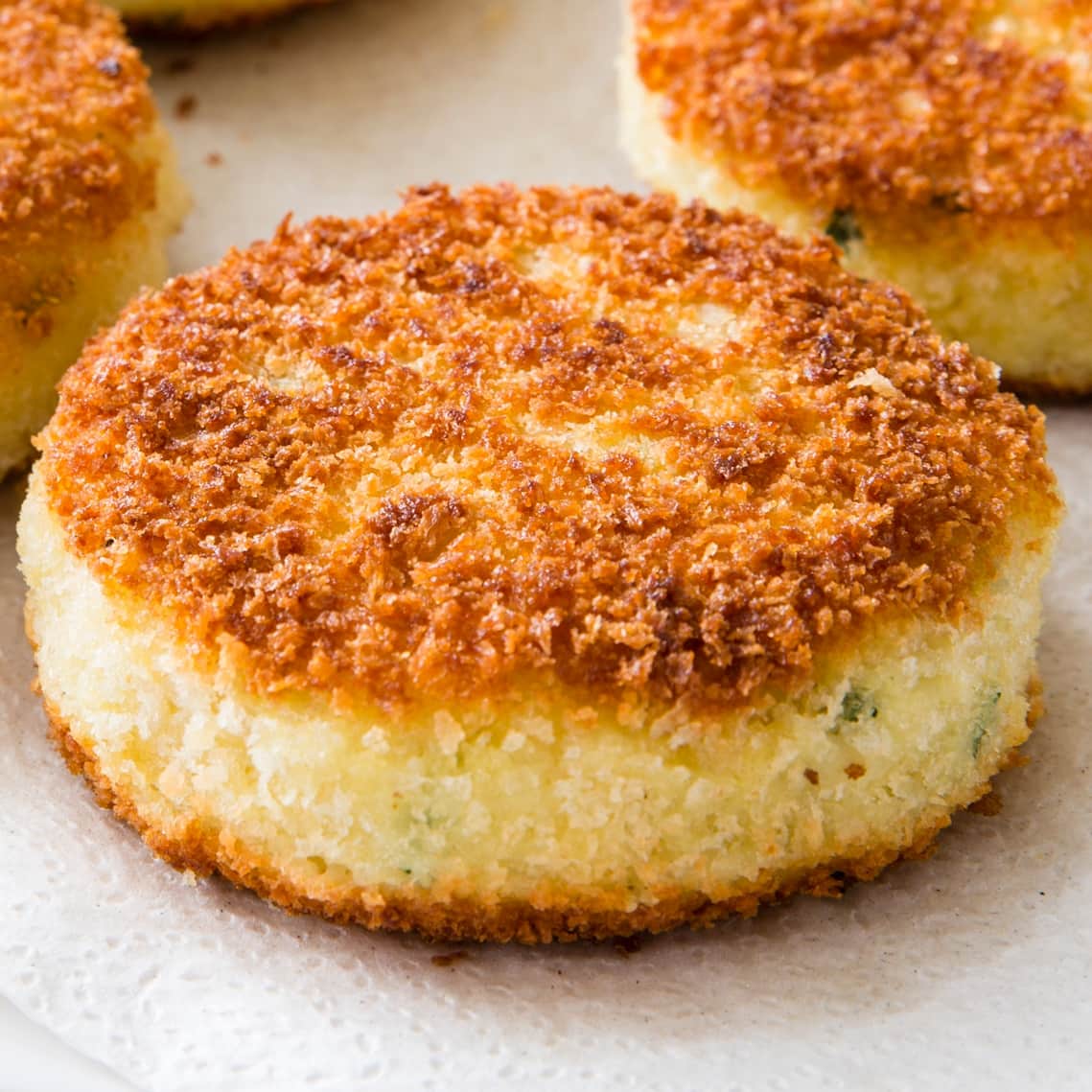 Blue Cheese and Bacon Mashed Potato Cakes | America's Test Kitchen