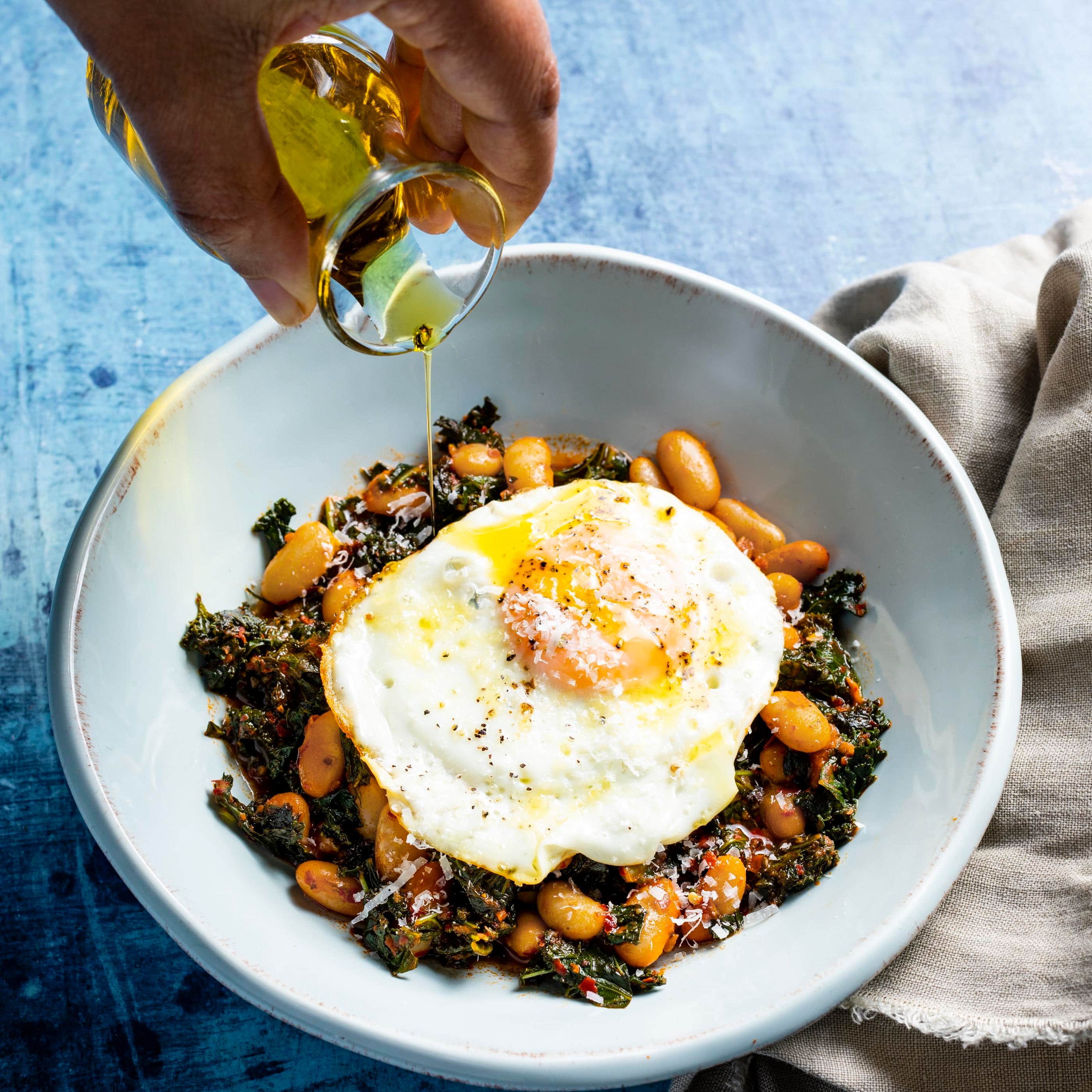 'Nduja with Beans and Greens