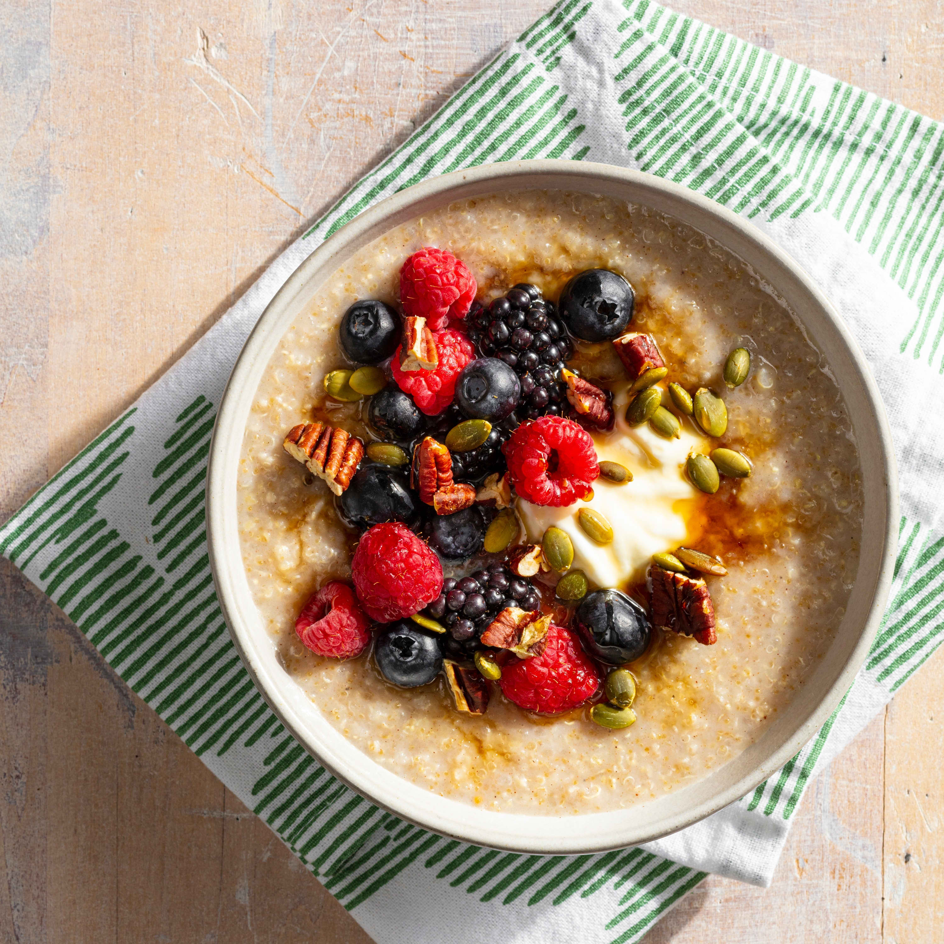 Air-Fryer Overnight Breakfast Grain Bowl