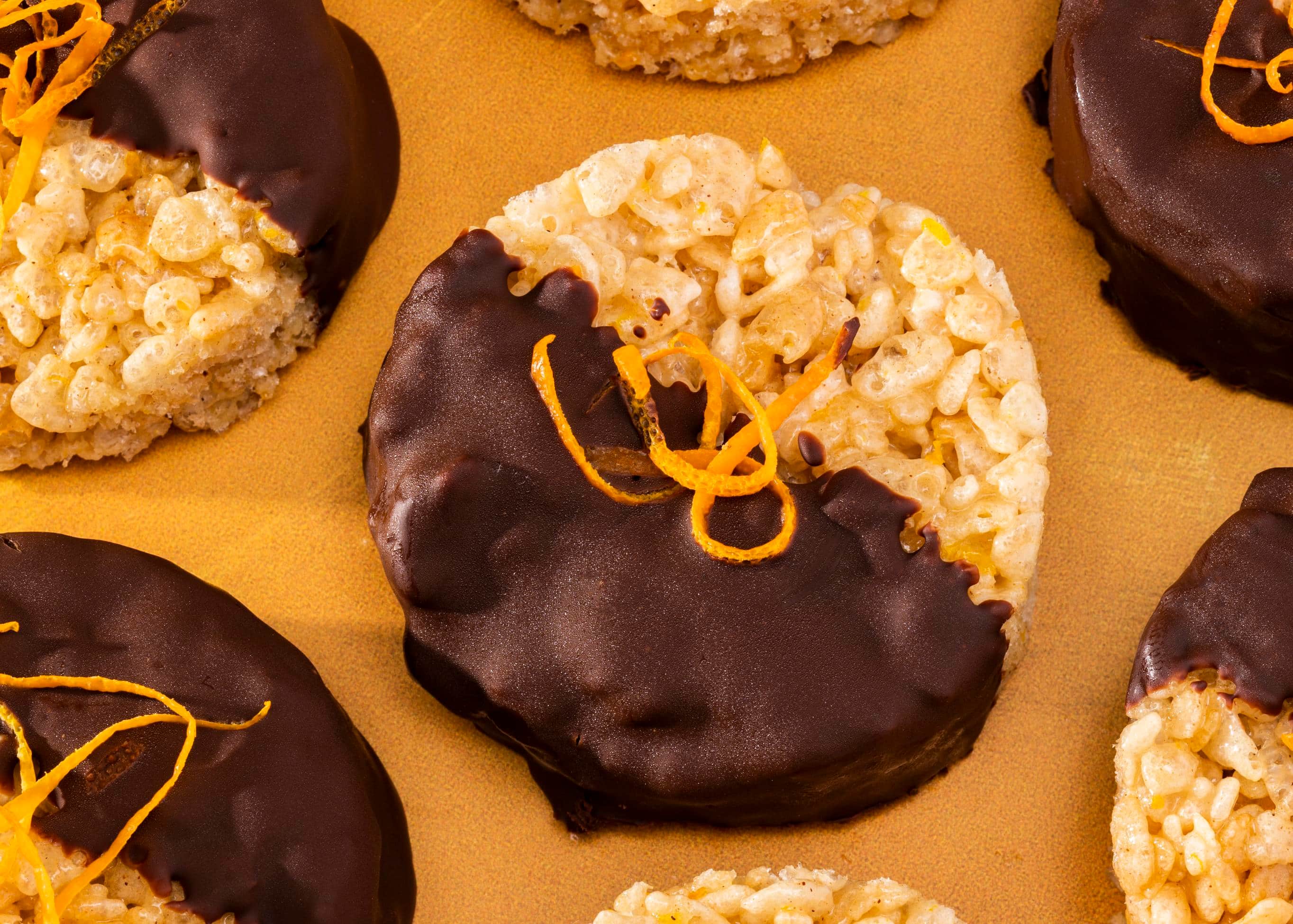 Orange and Chocolate Rice Krispies Treats-image