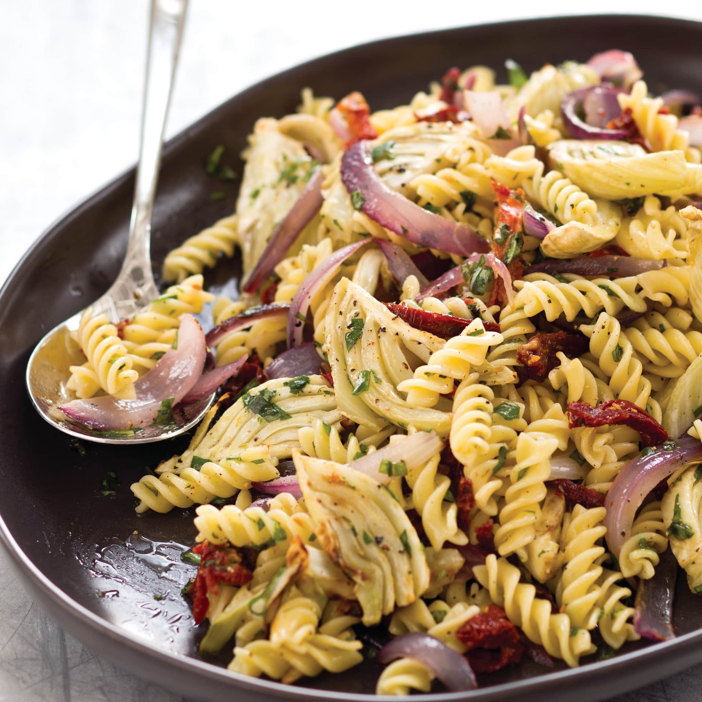 Pasta Salad with Fennel, Red Onions, and Sun-Dried Tomatoes | America's Test Kitchen