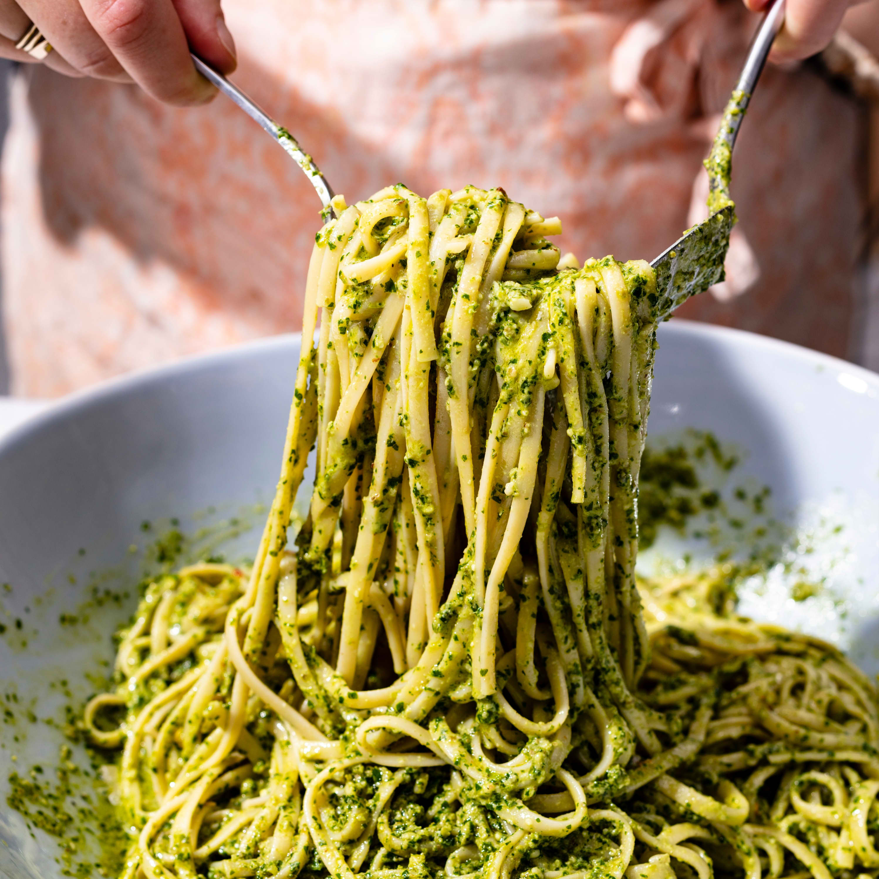 Linguine with Pesto di Prezzemolo | America's Test Kitchen