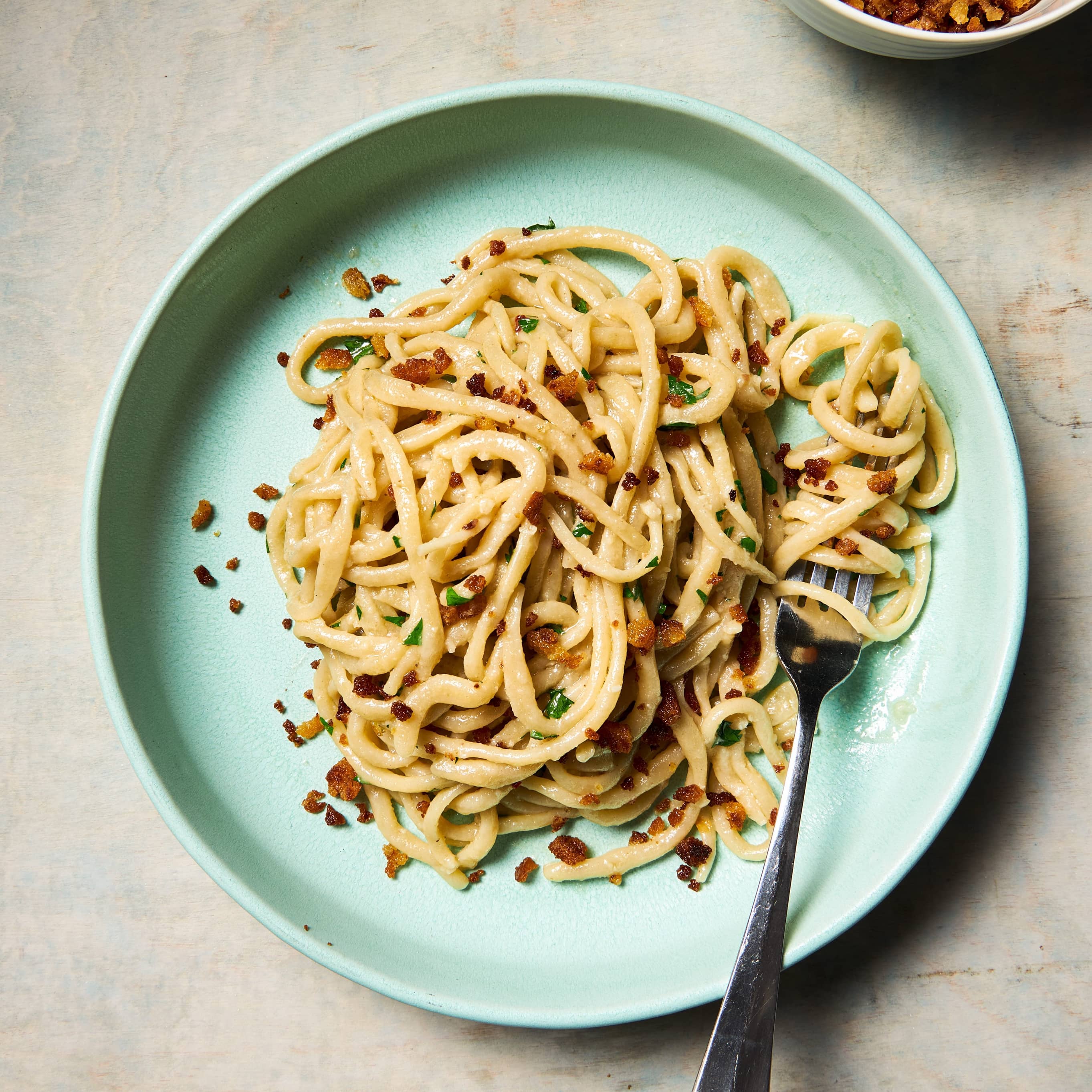 Pici con Le Briciole (Handmade Pasta with Bread Crumbs)