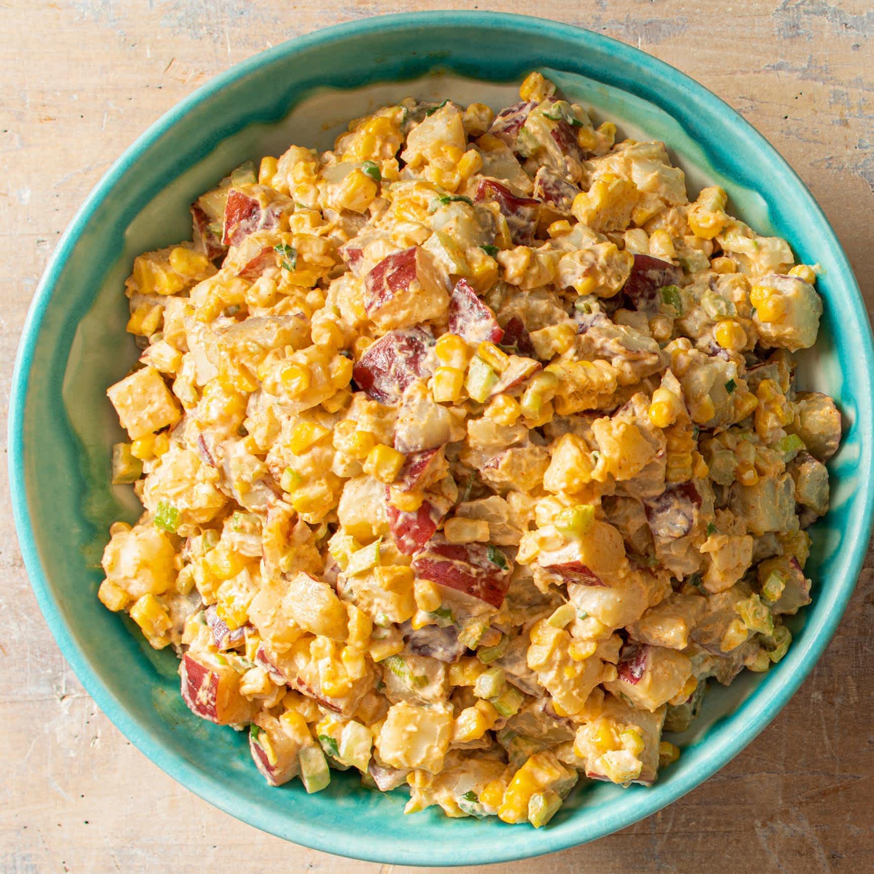 Seafood Boil–Spiced Corn and Potato Salad