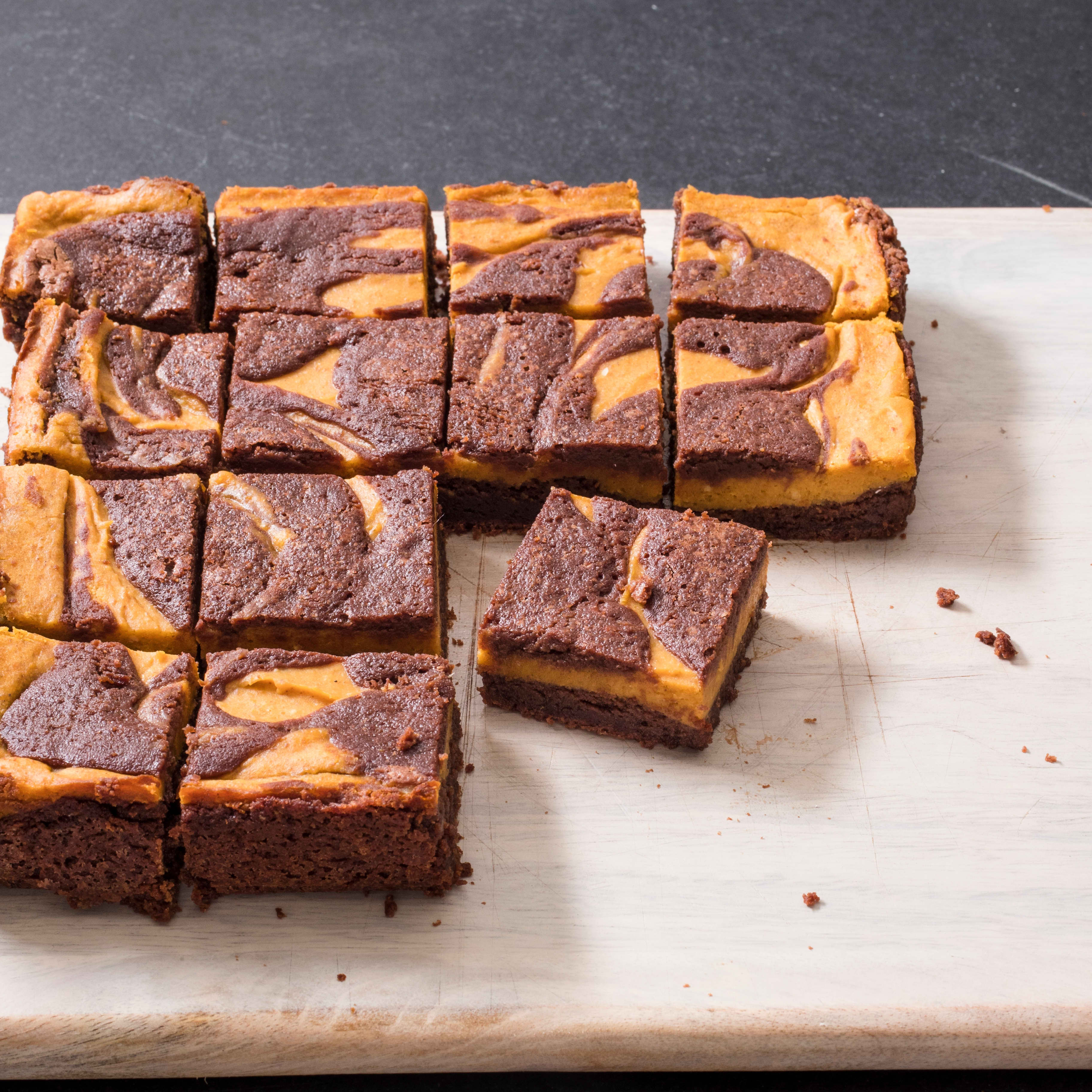 Pumpkin Swirl Brownies