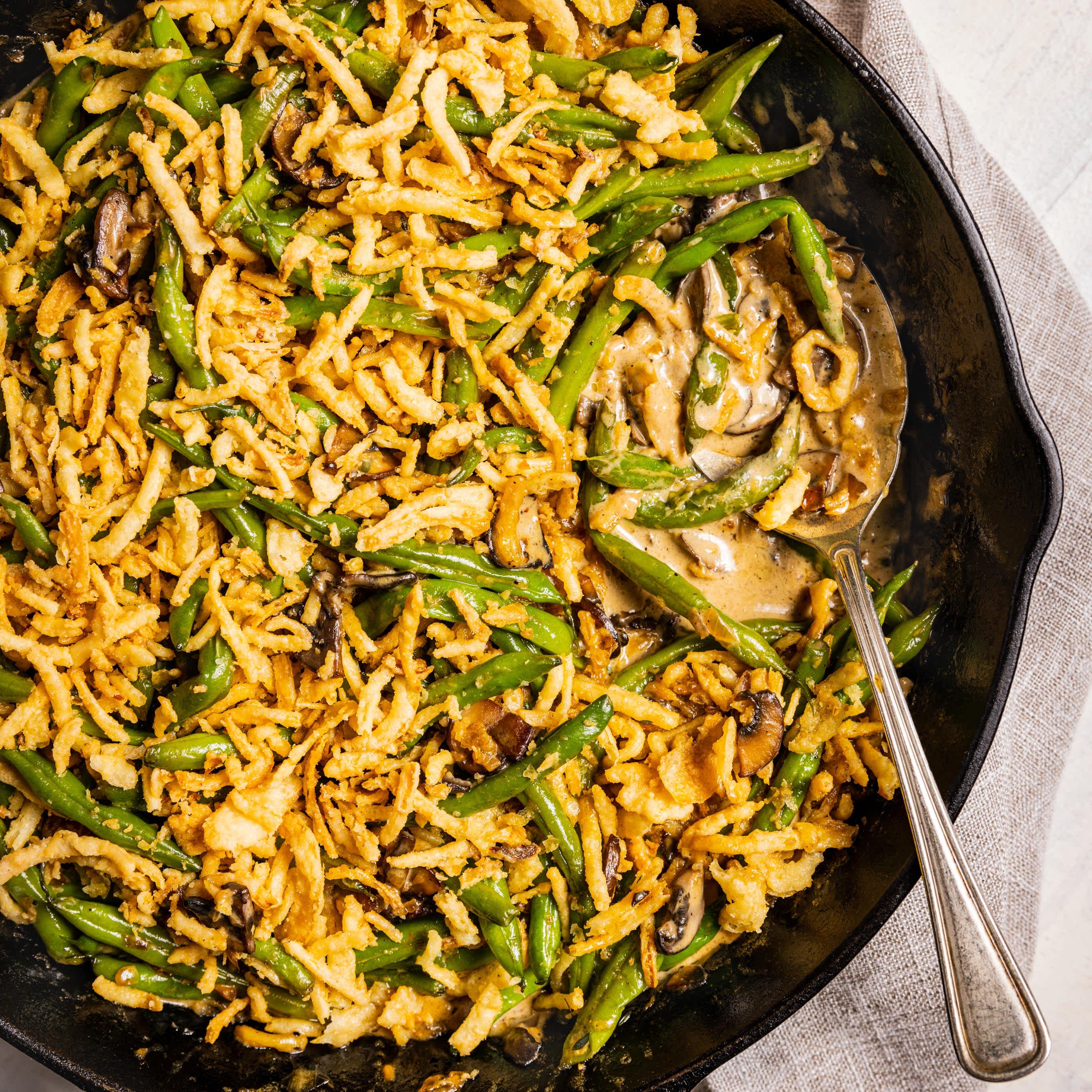 Cast-Iron Skillet Green Bean Casserole