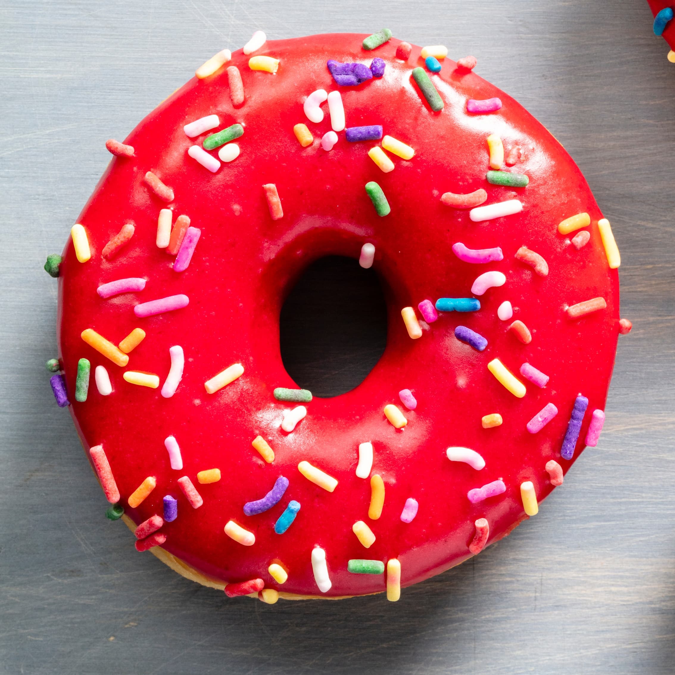 Yeasted Doughnuts with Raspberry Frosting