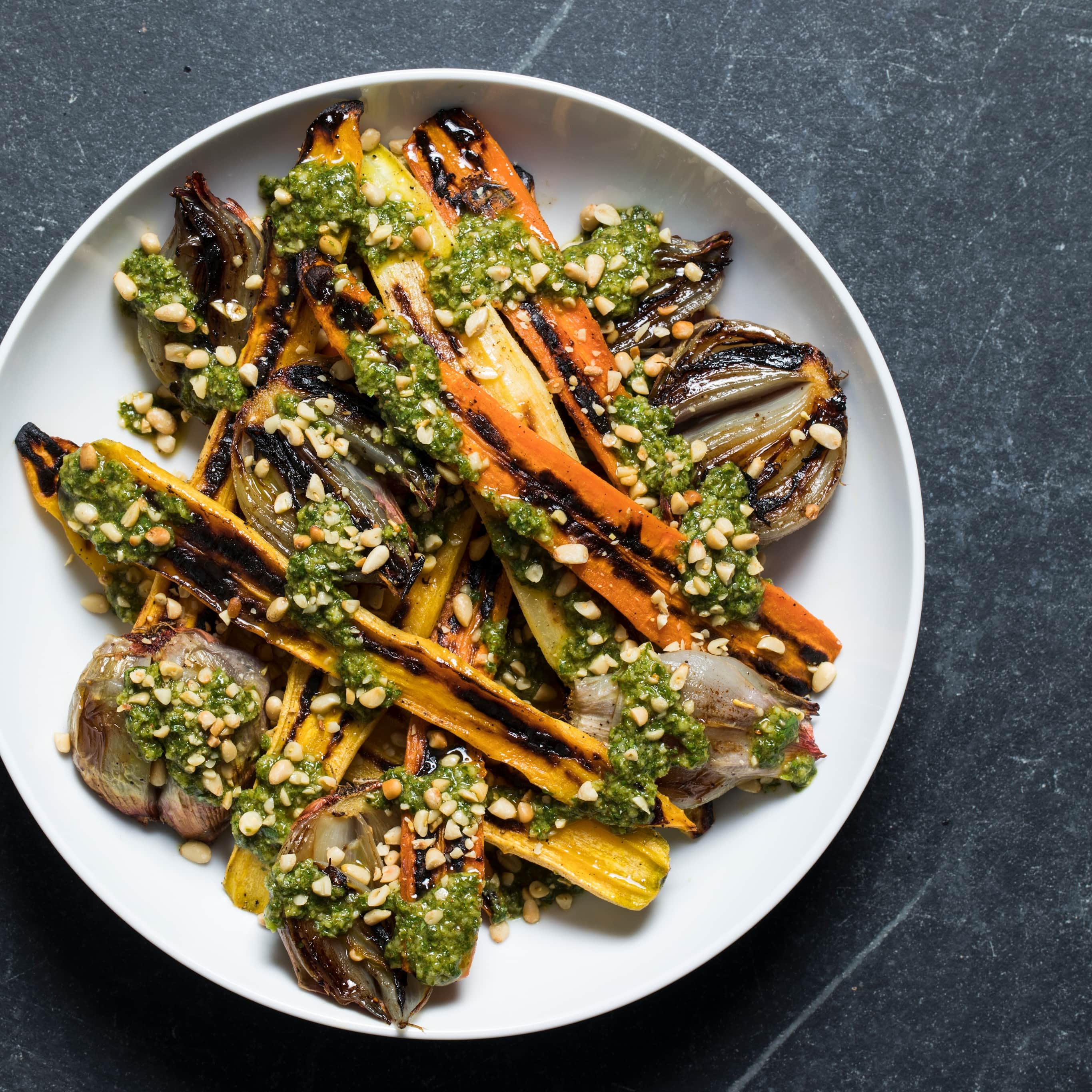 Roasted Carrots and Shallots with Chermoula