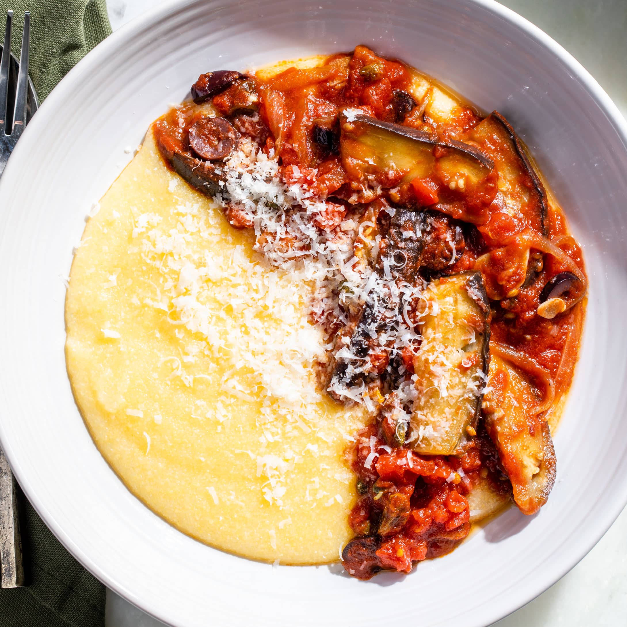 Sautéed Eggplant with Polenta | America's Test Kitchen