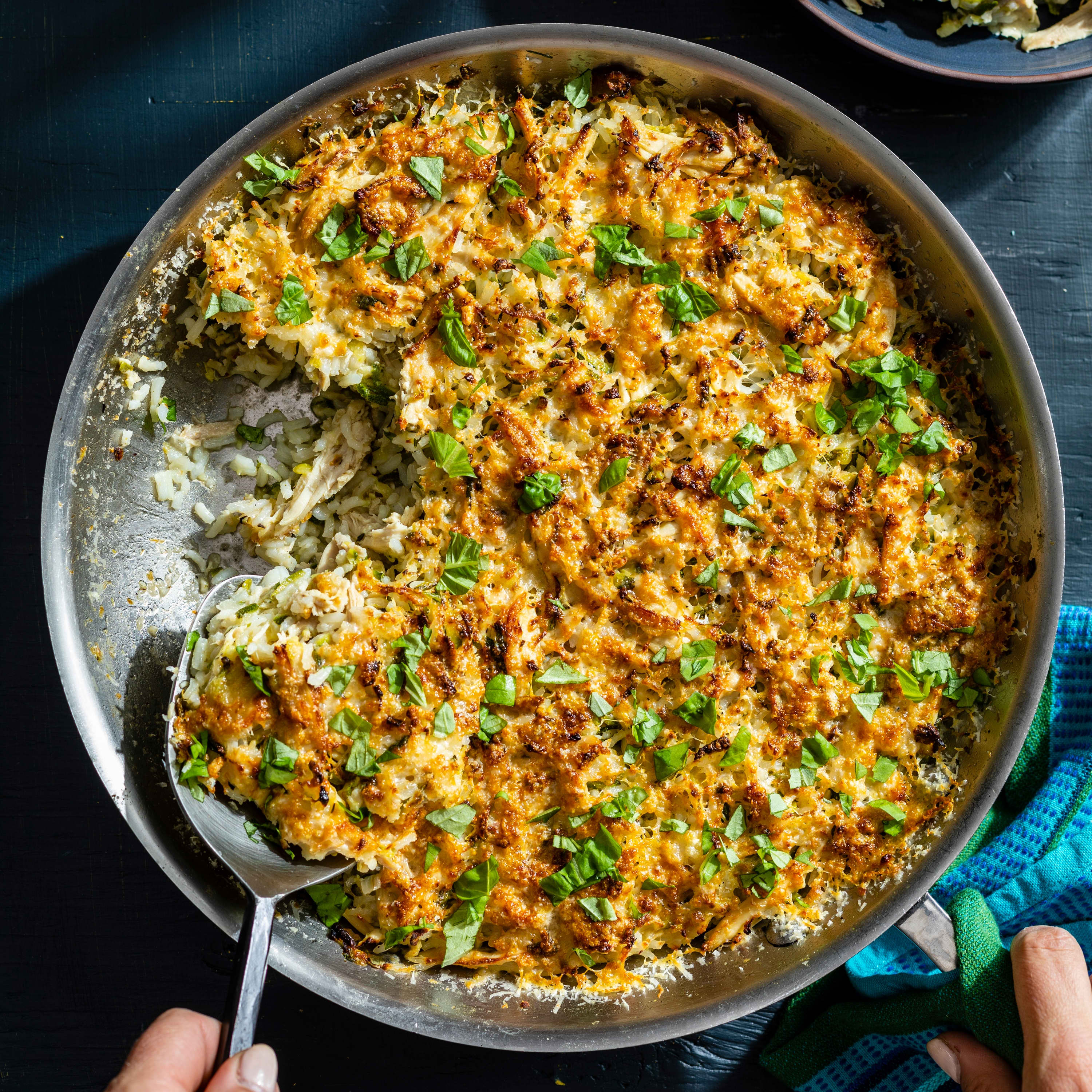 Skillet Chicken, Zucchini, and Cheesy Rice | America's Test Kitchen