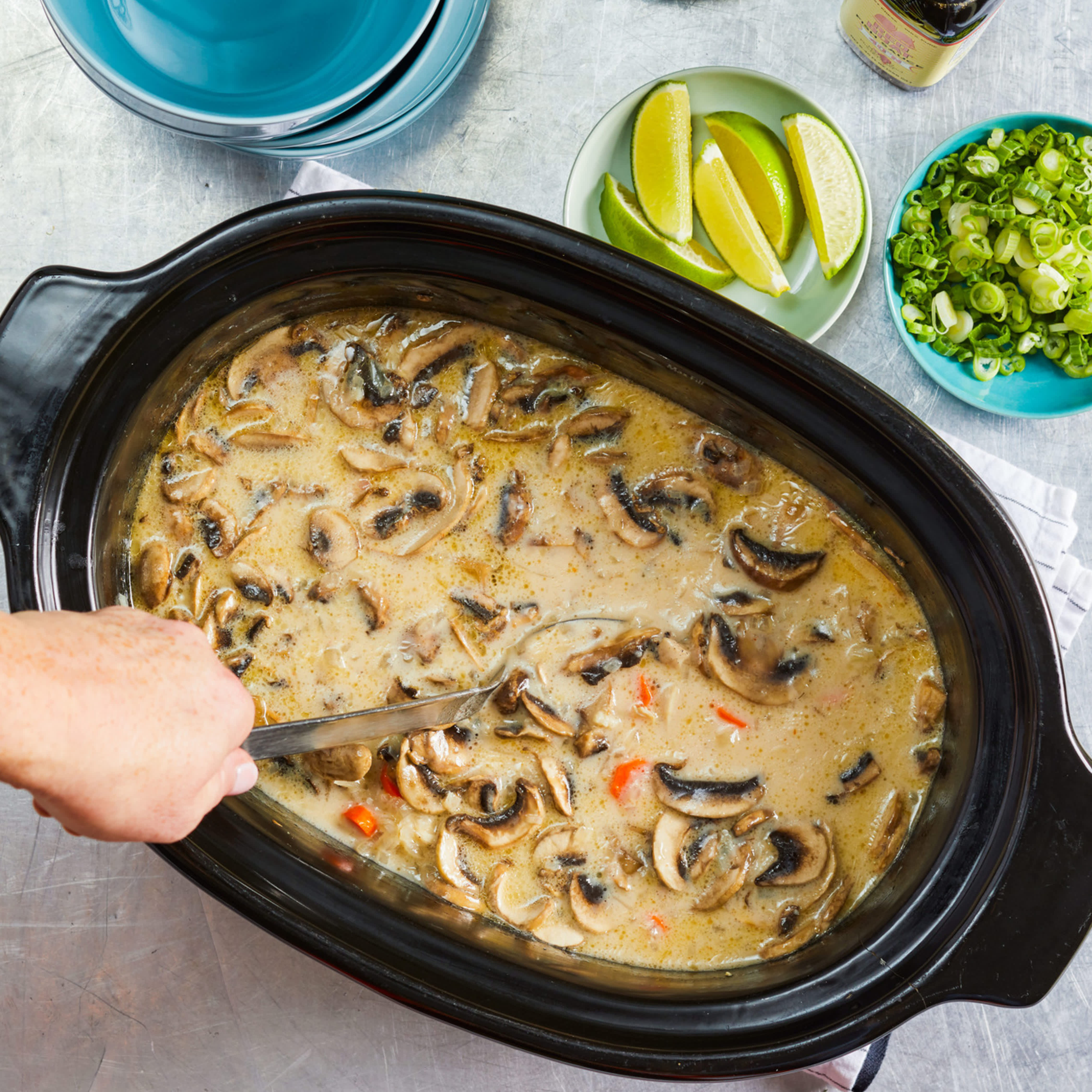 Slow-Cooker Thai Chicken and Coconut Soup