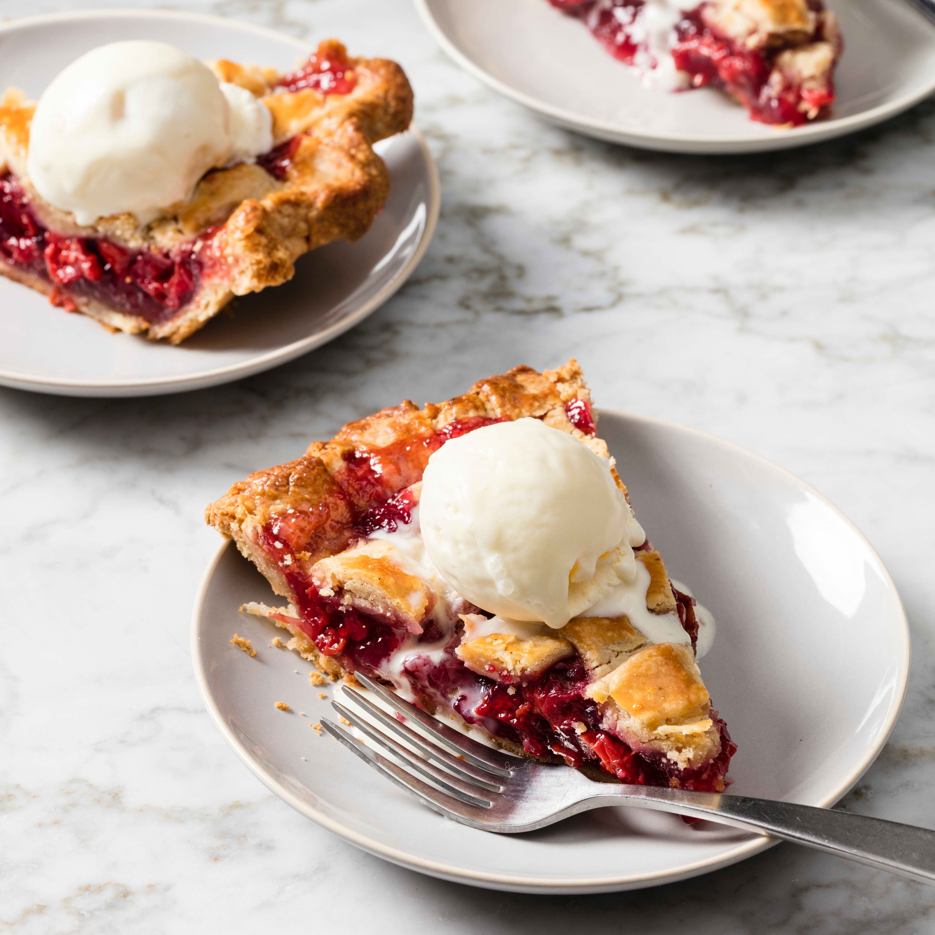 Sour Cherry–Hazelnut Pie