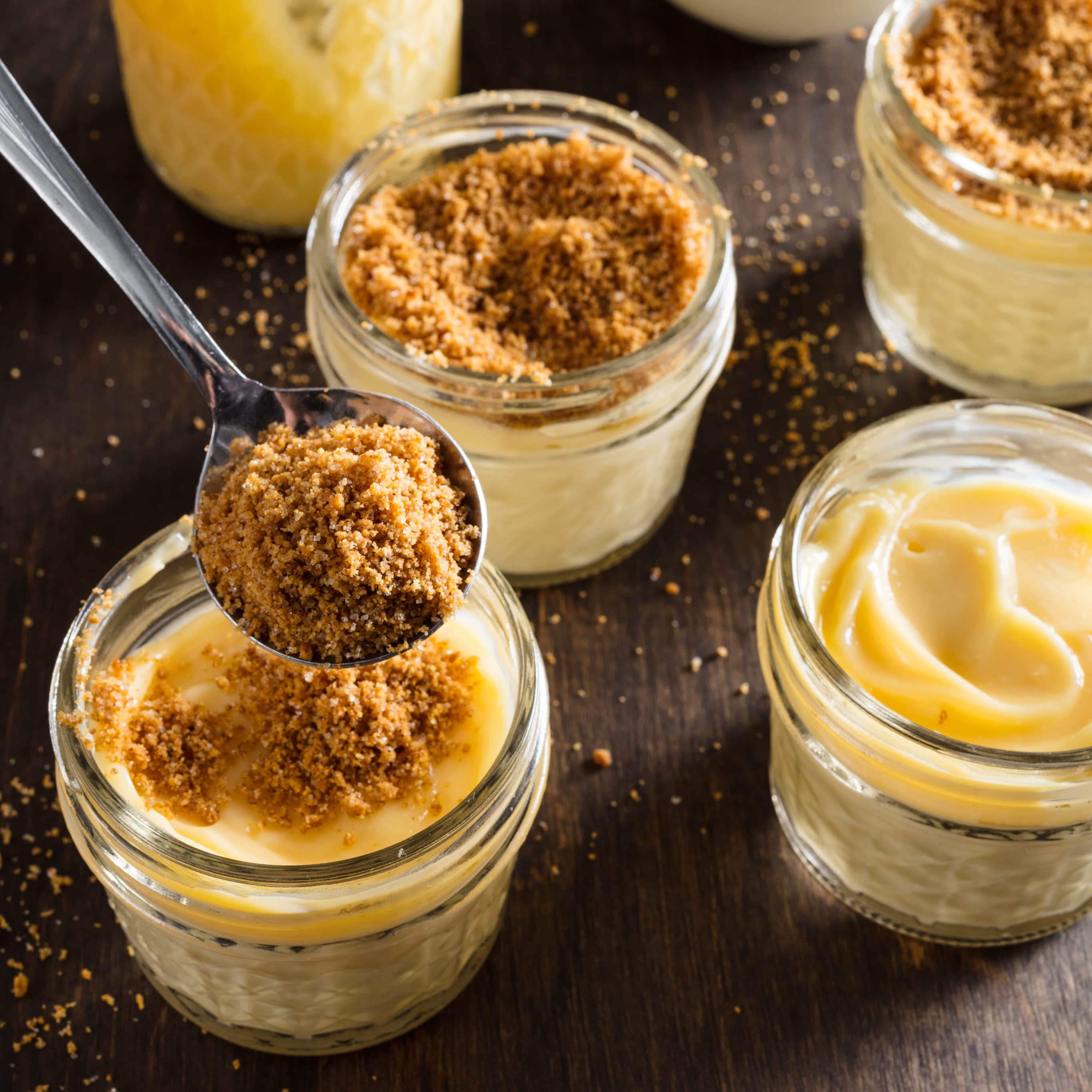 Sous Vide Lemon Cheesecake Cups