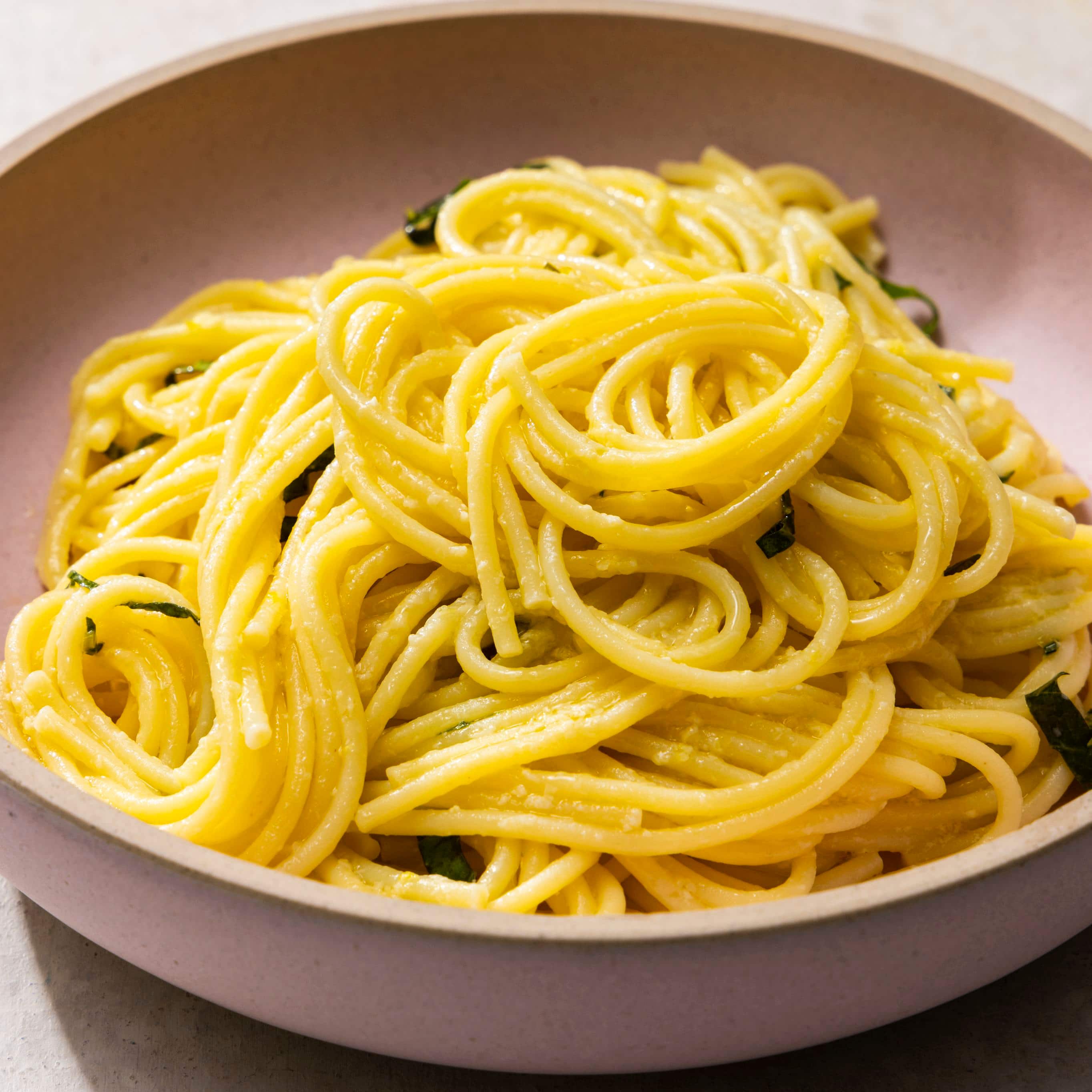 Spaghetti with Lemon and Basil