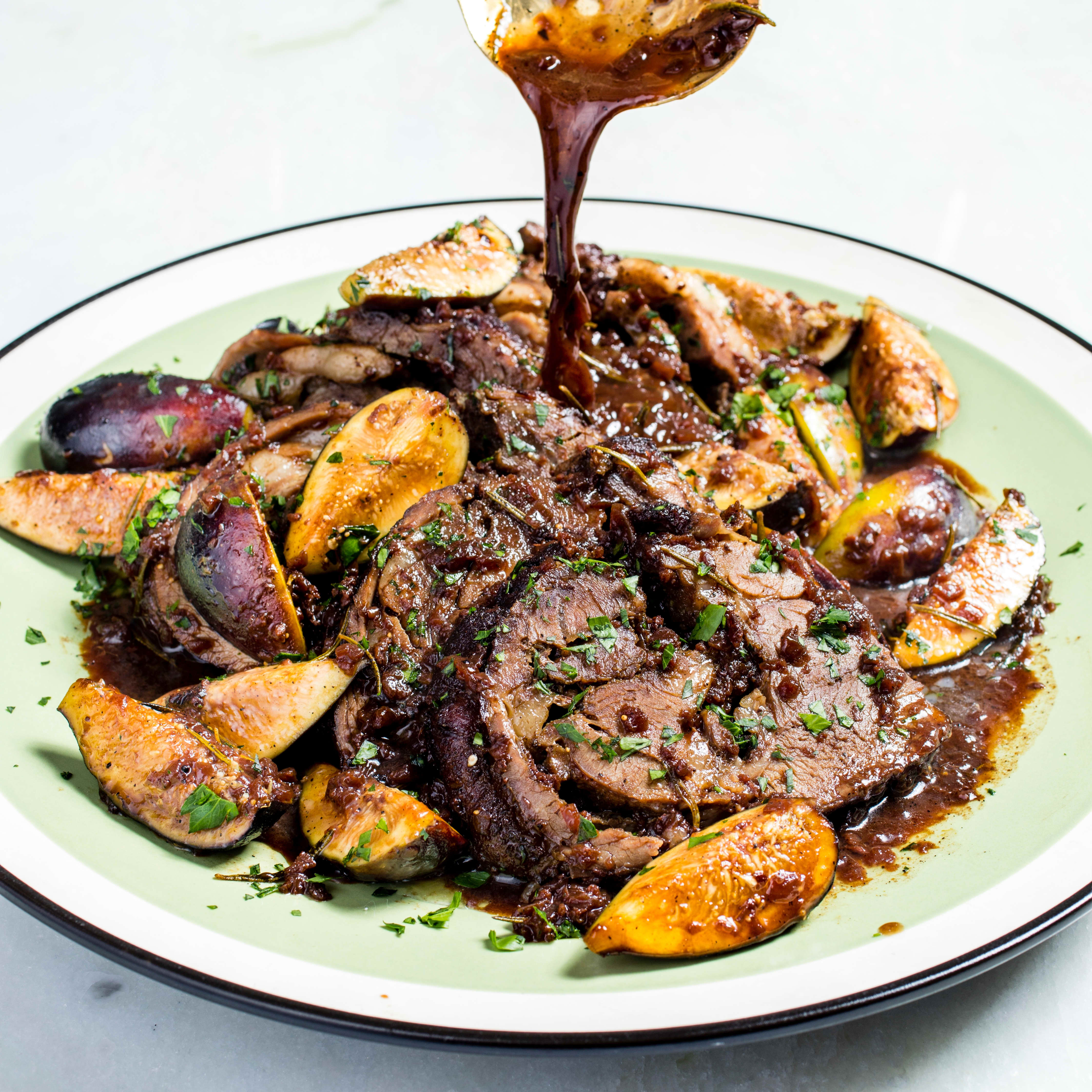 Spiced Lamb Pot Roast with Figs