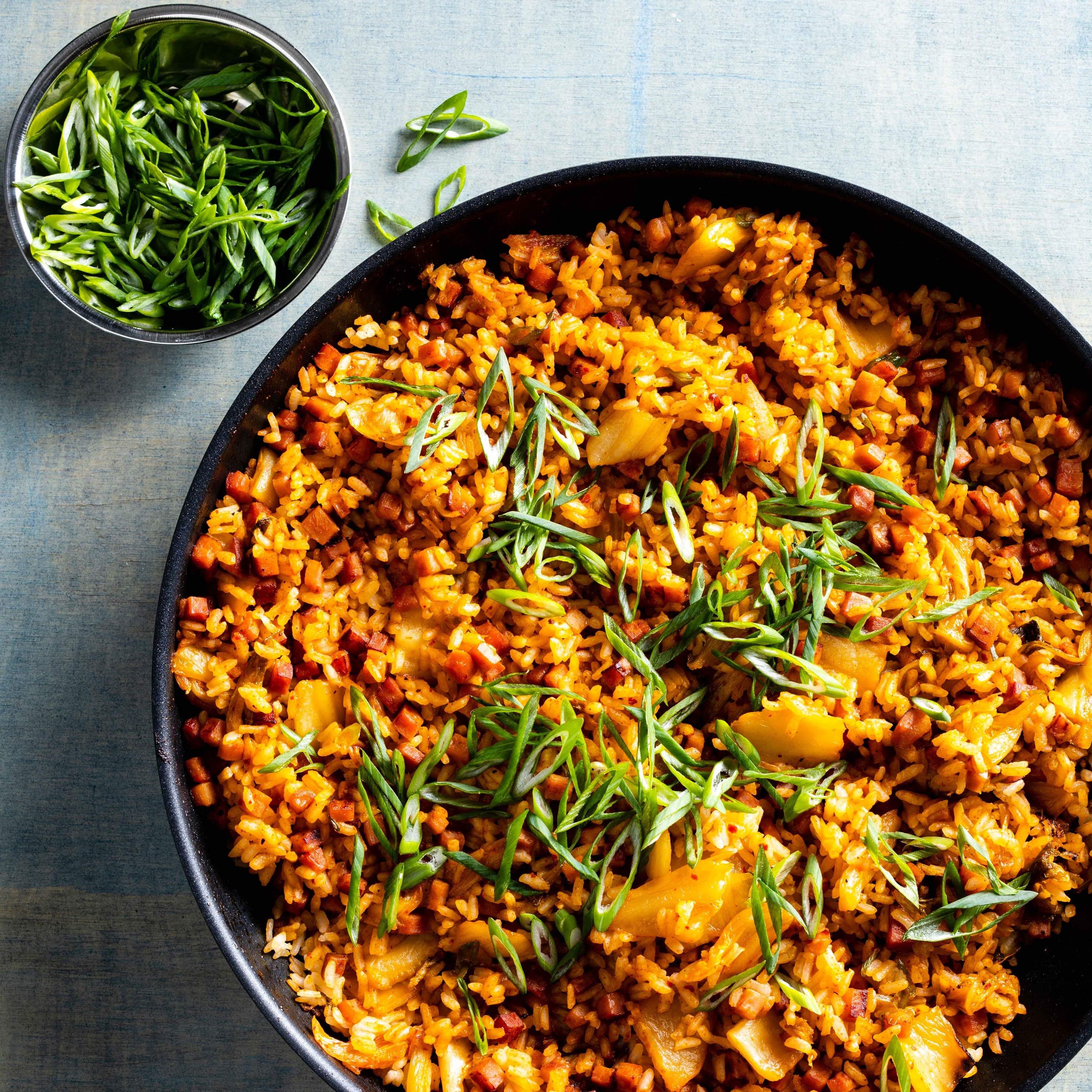 Kimchi and Ham Steak Fried Rice