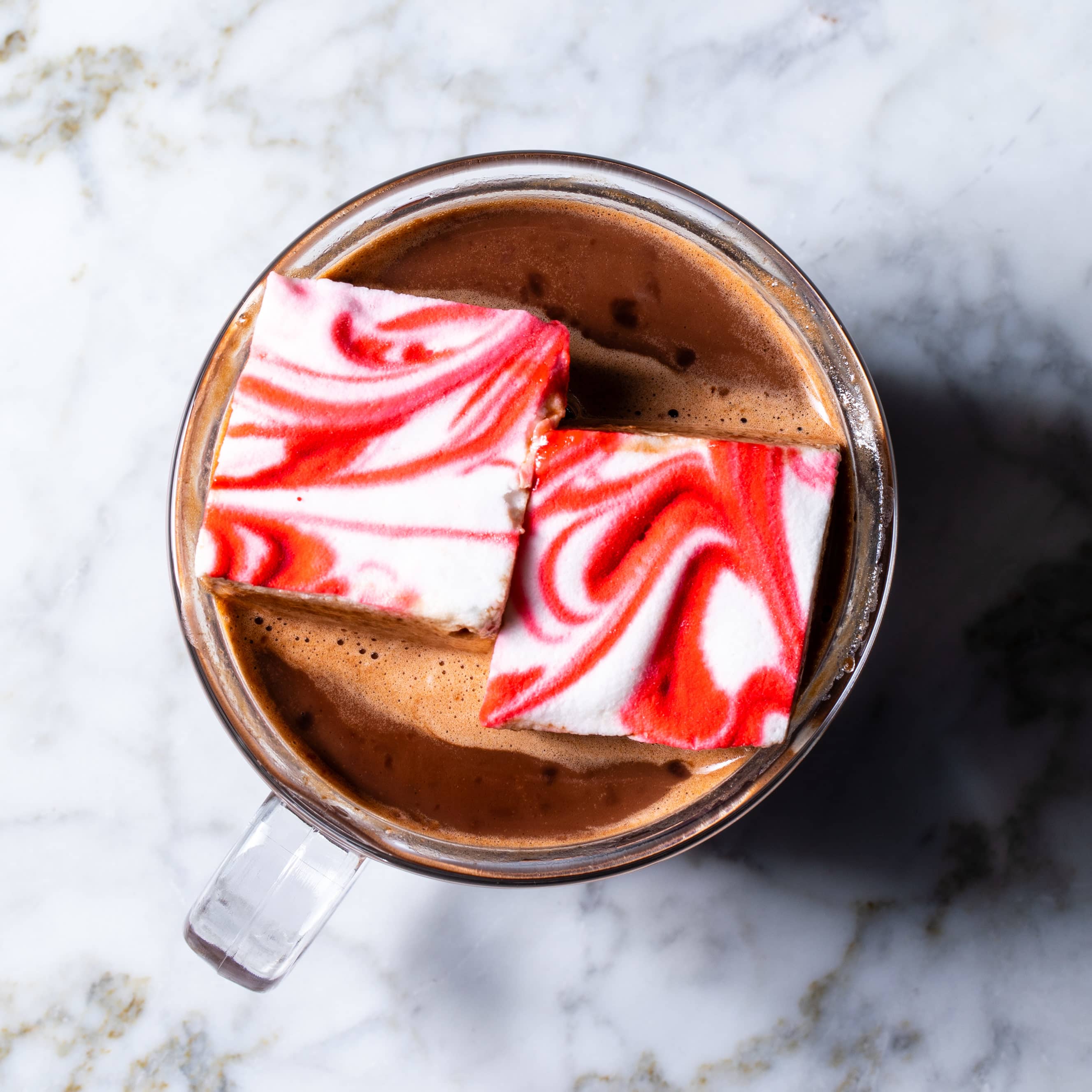 Fluffy Peppermint Swirl Marshmallows